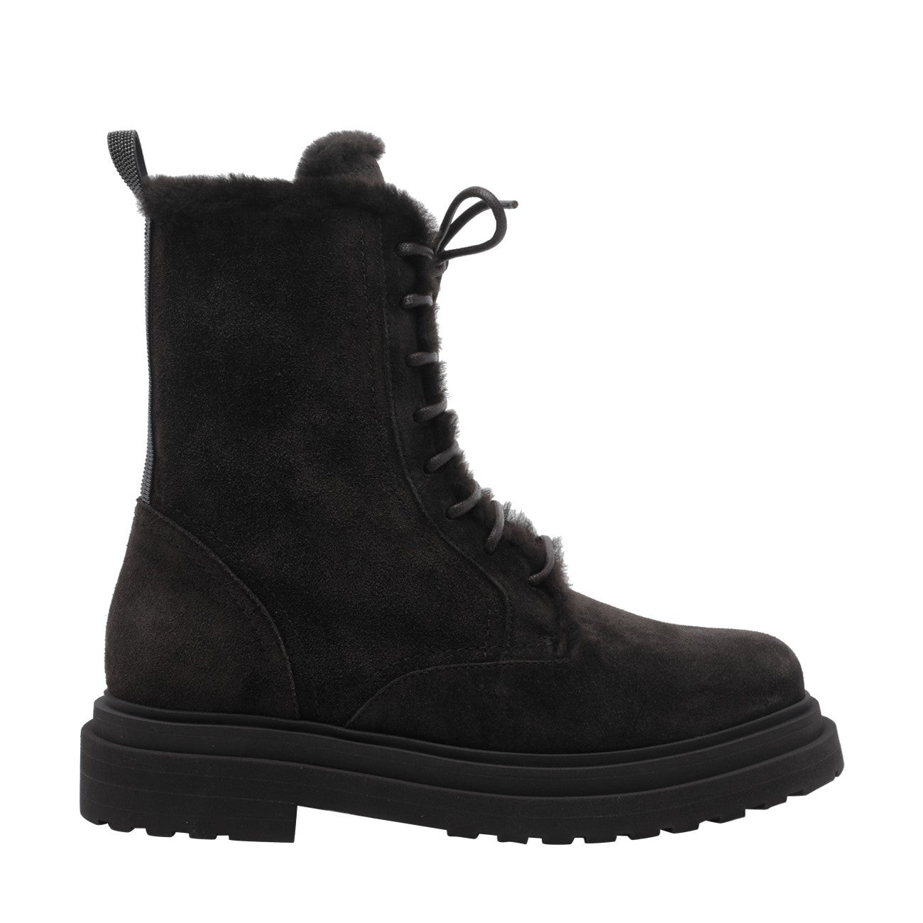Brunello Cucinelli Women Suede Monile Booties BRUNELLO CUCINELLI