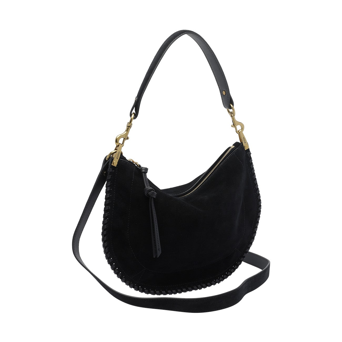 Isabel Marant Women Suede Oskan Soft Zip Shoulder Bag ISABEL MARANT