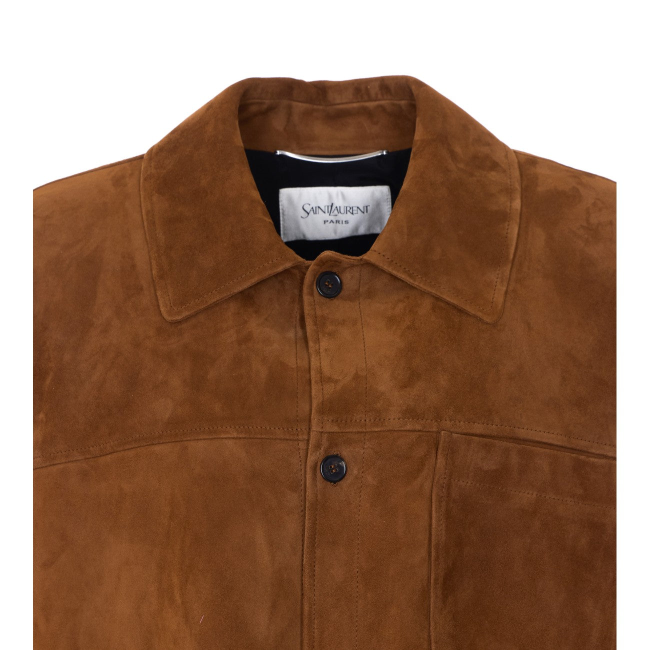 Saint Laurent Men Suede Overshirt SAINT LAURENT
