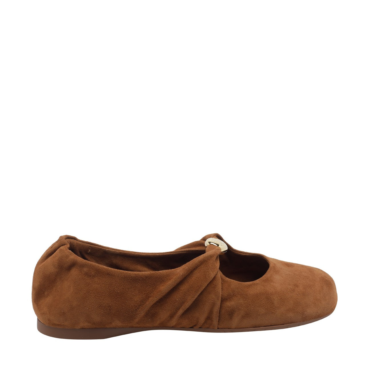 Loewe Women Suede Pebble Soft Ballets LOEWE
