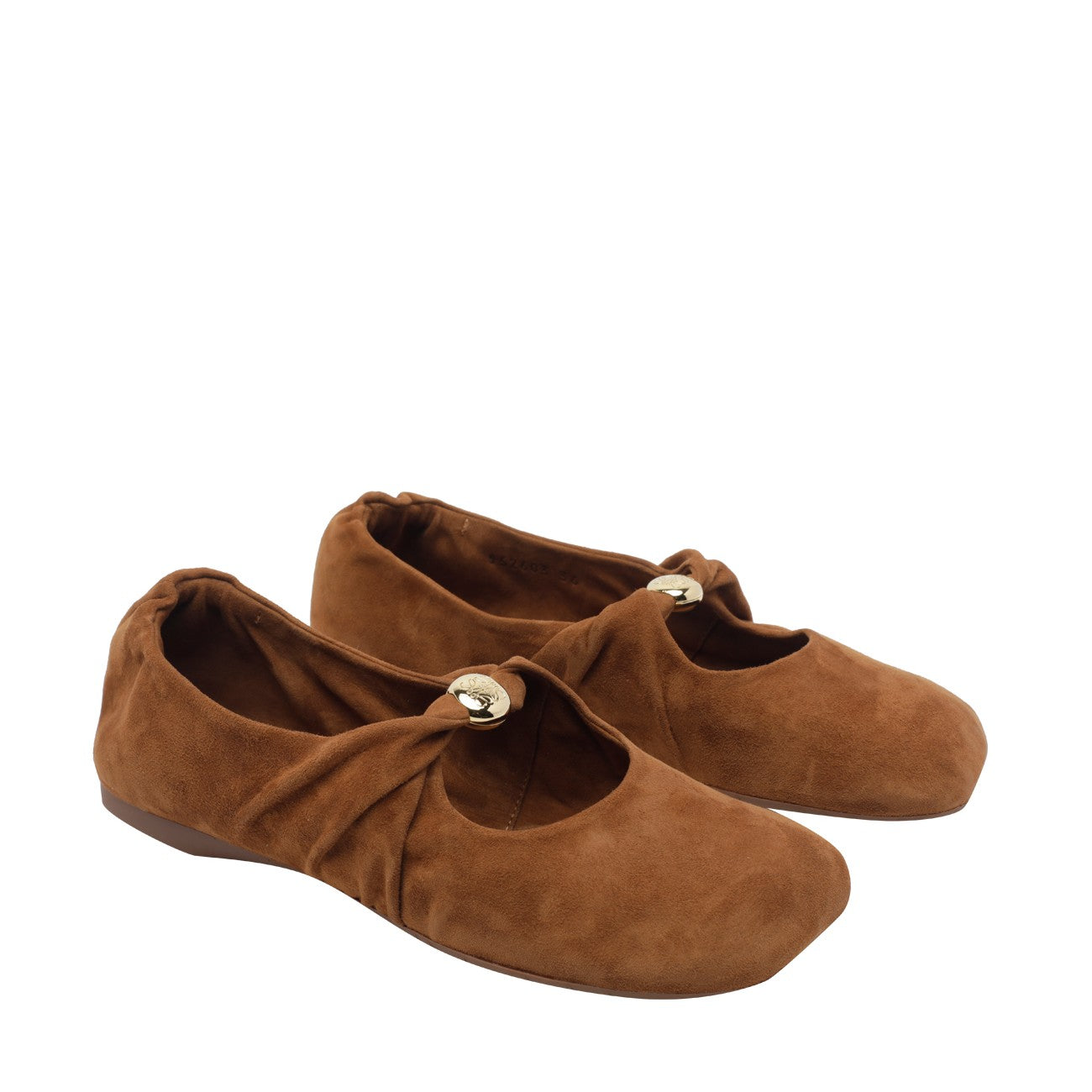 Loewe Women Suede Pebble Soft Ballets LOEWE