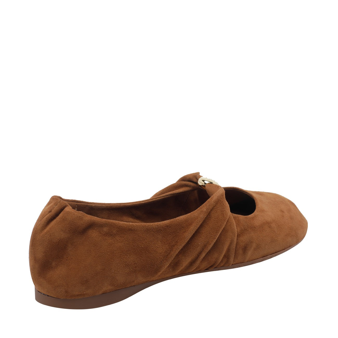 Loewe Women Suede Pebble Soft Ballets LOEWE