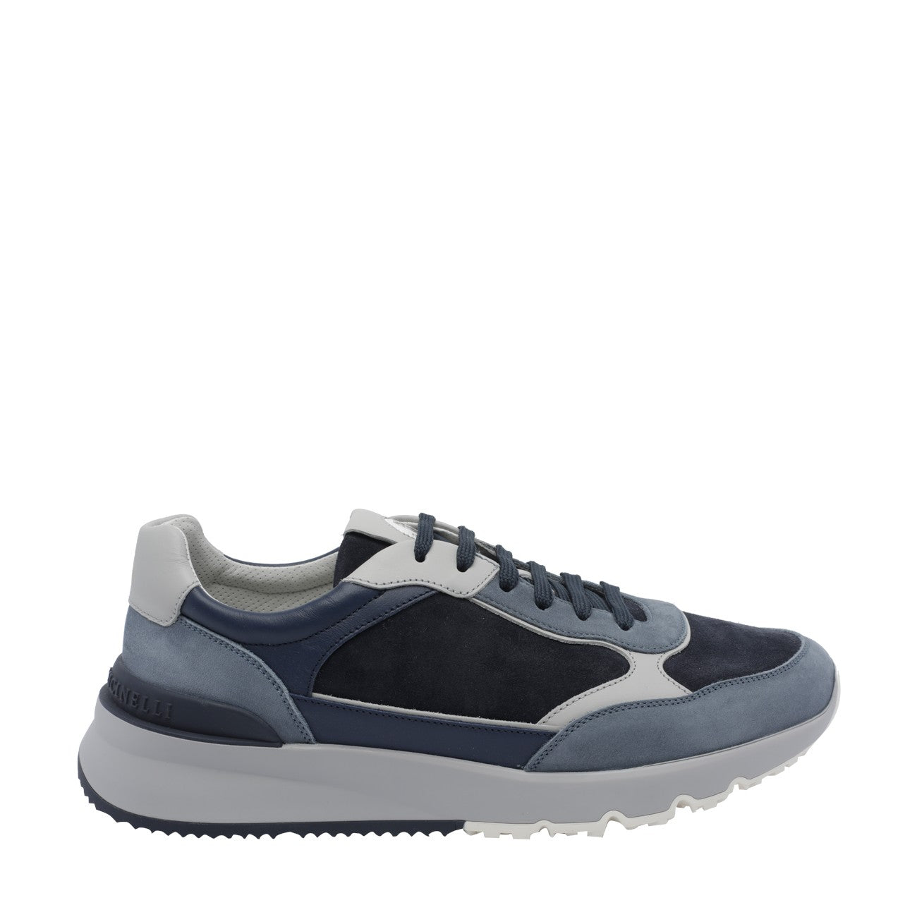 Brunello Cucinelli Men Suede Runner Sneakers With Logo BRUNELLO CUCINELLI