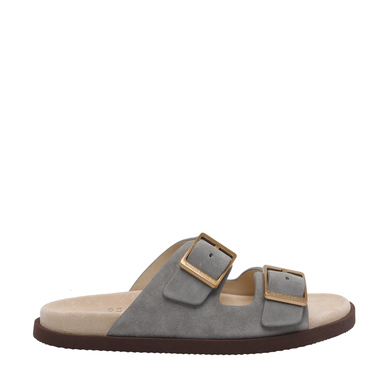 Brunello Cucinelli Men Suede Slides BRUNELLO CUCINELLI