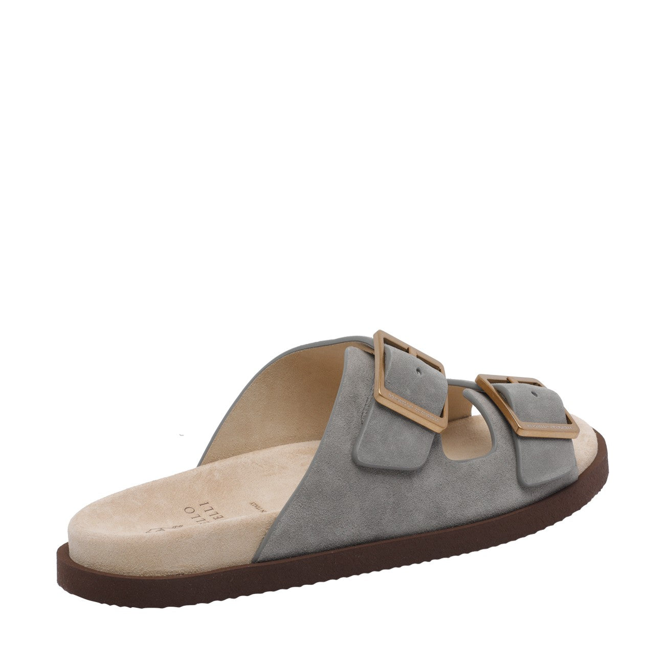 Brunello Cucinelli Men Suede Slides BRUNELLO CUCINELLI