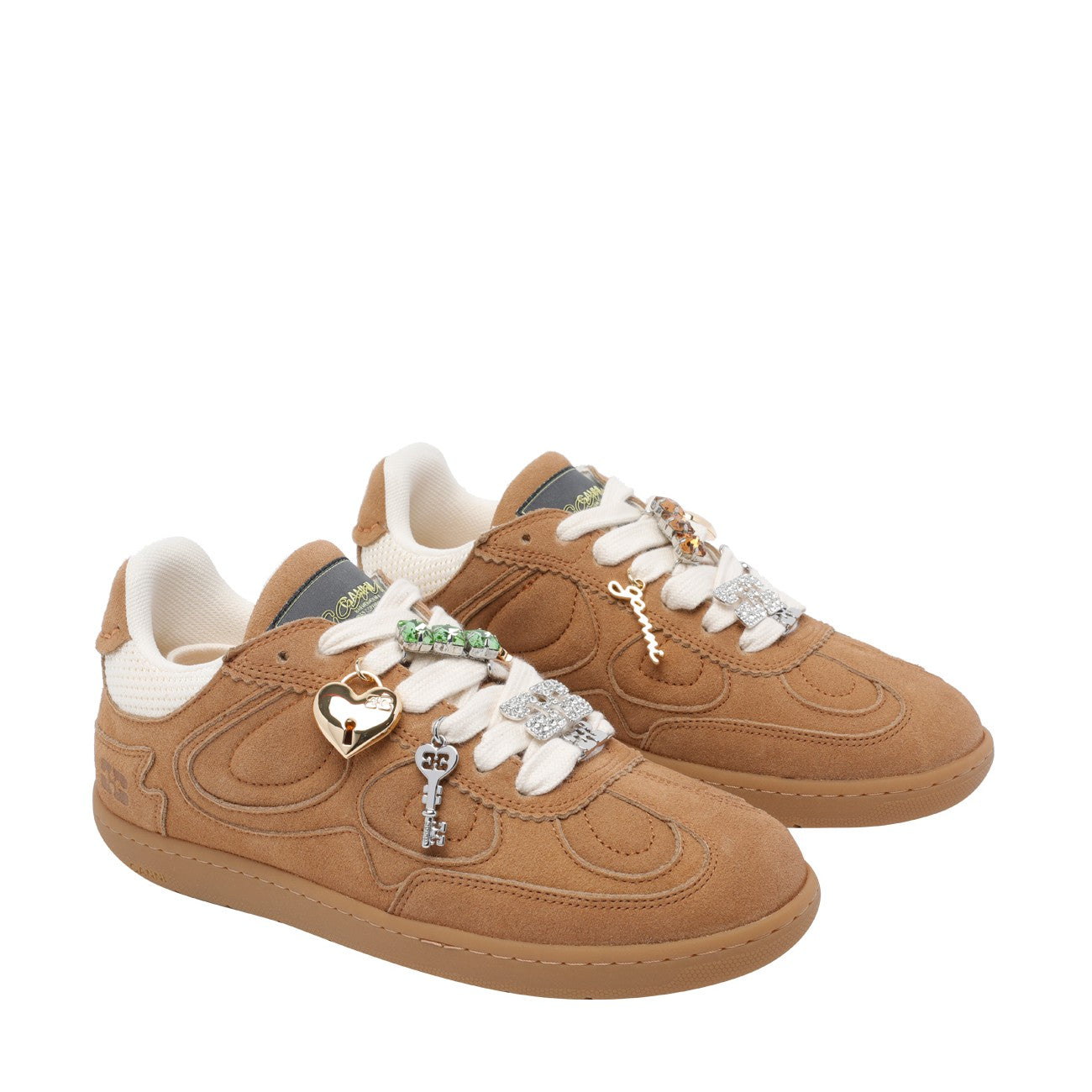 Ganni Women Suede Sneakers GANNI