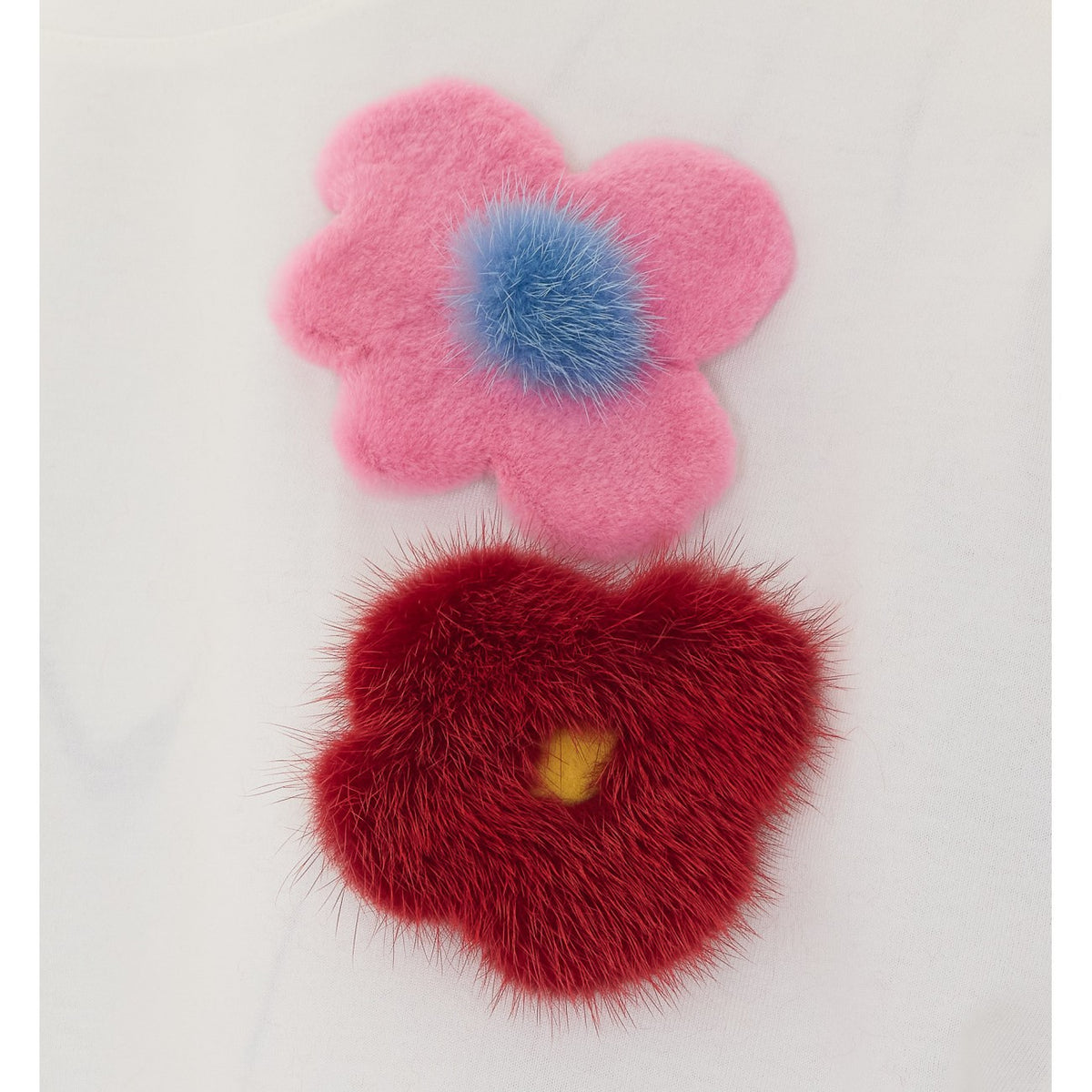 Fendi Women Sunny Side Flowers Brooches T-Shirt FENDI