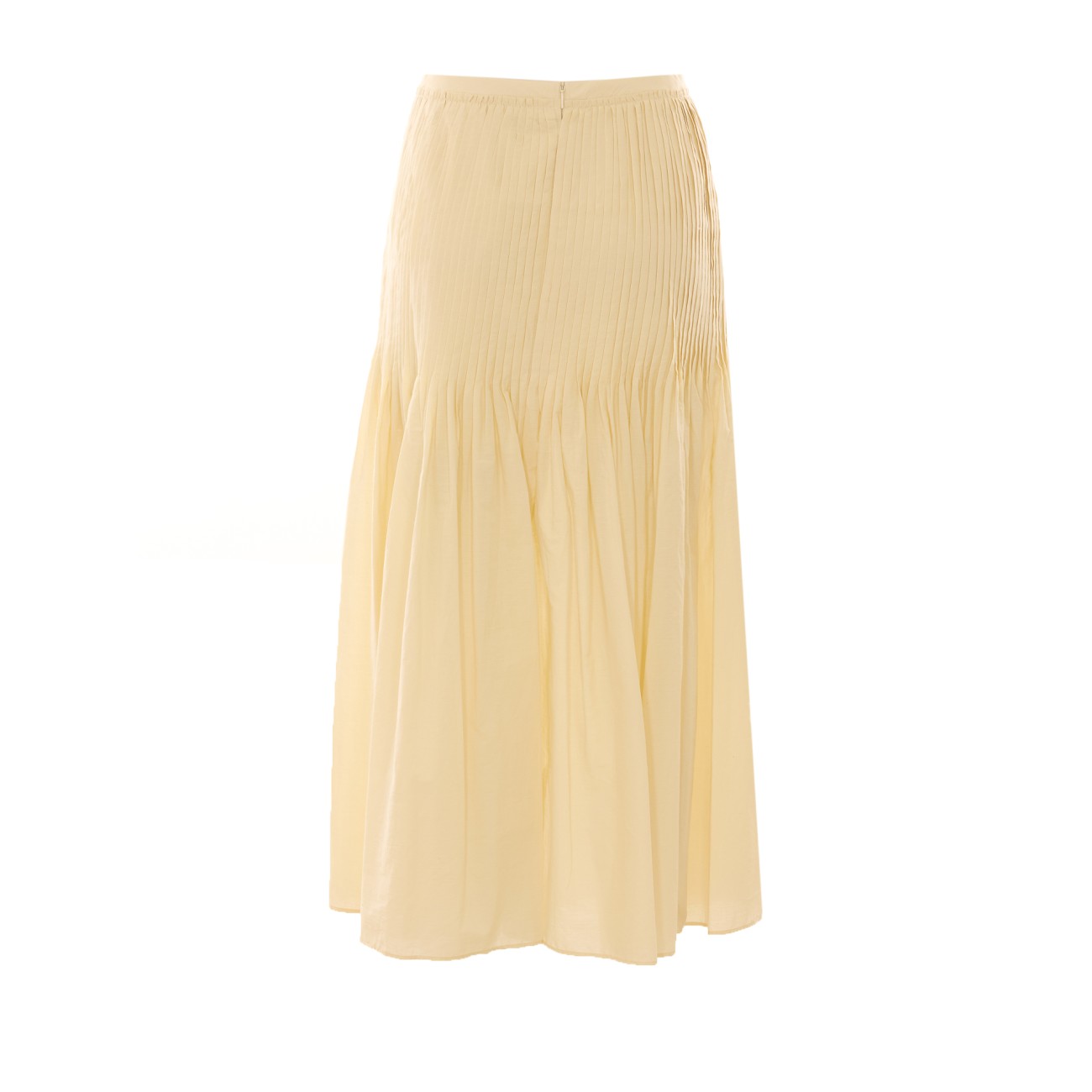 Auralee Women Super Fine Cotton Lawn Pin-Tuck Skirt AURALEE