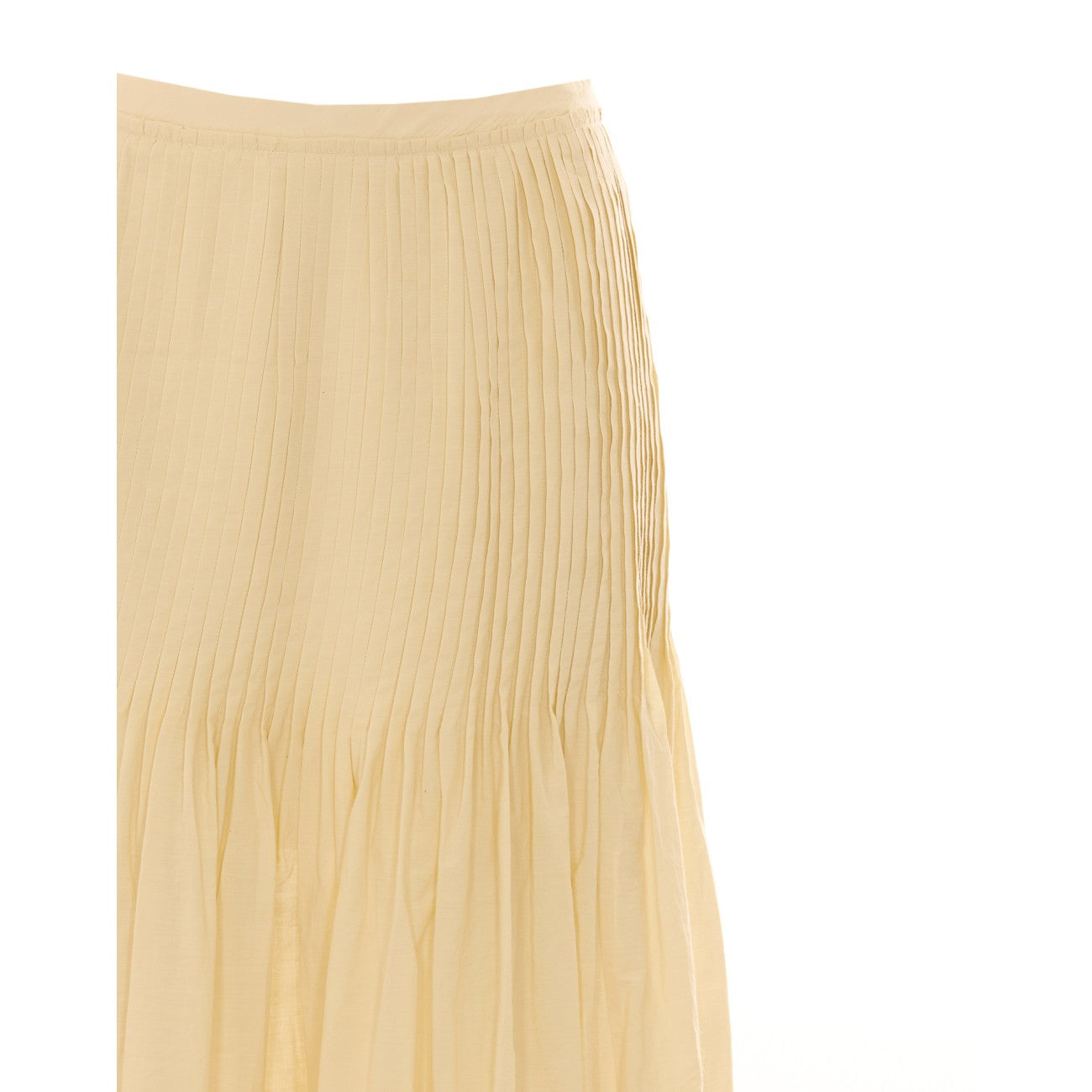 Auralee Women Super Fine Cotton Lawn Pin-Tuck Skirt AURALEE
