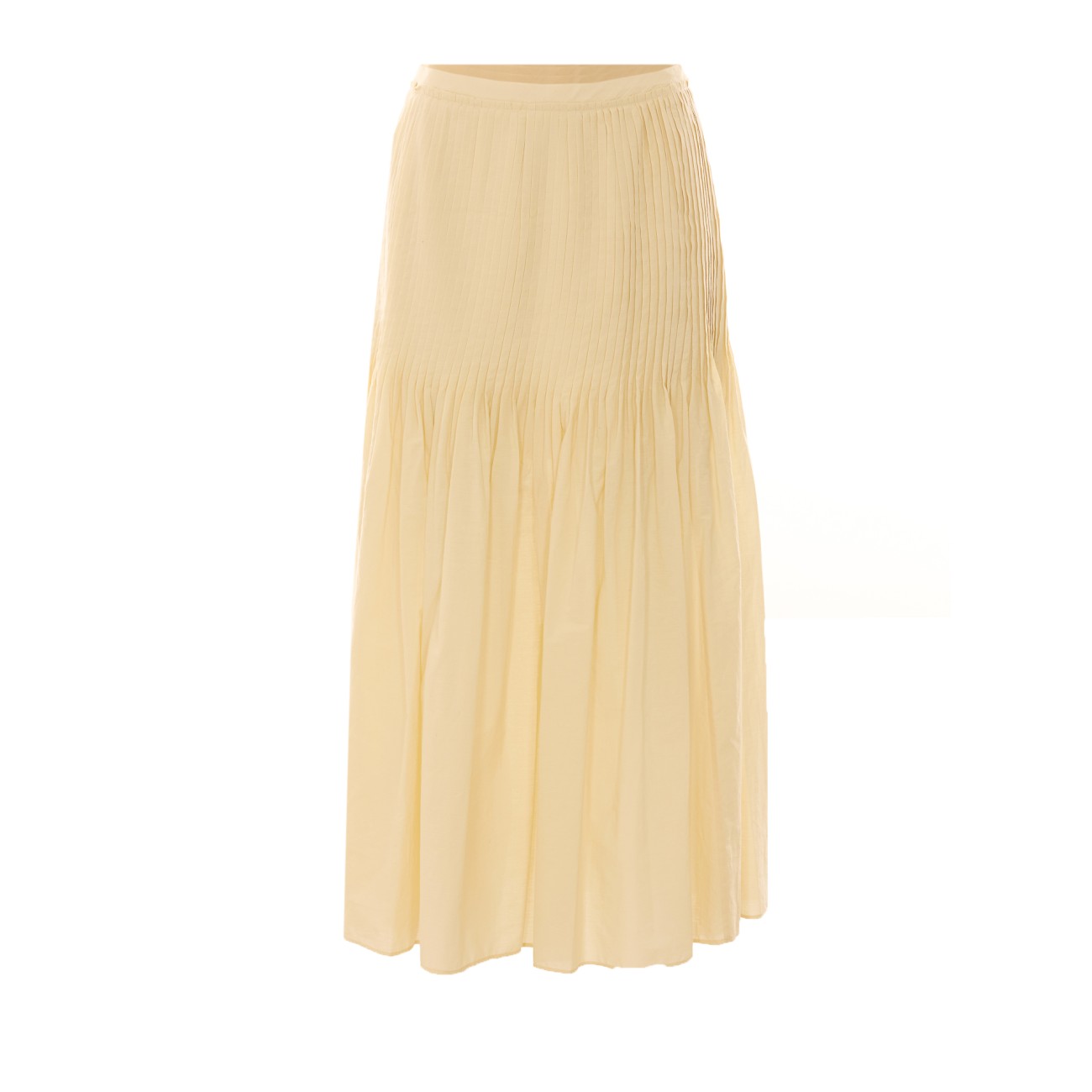 Auralee Women Super Fine Cotton Lawn Pin-Tuck Skirt AURALEE