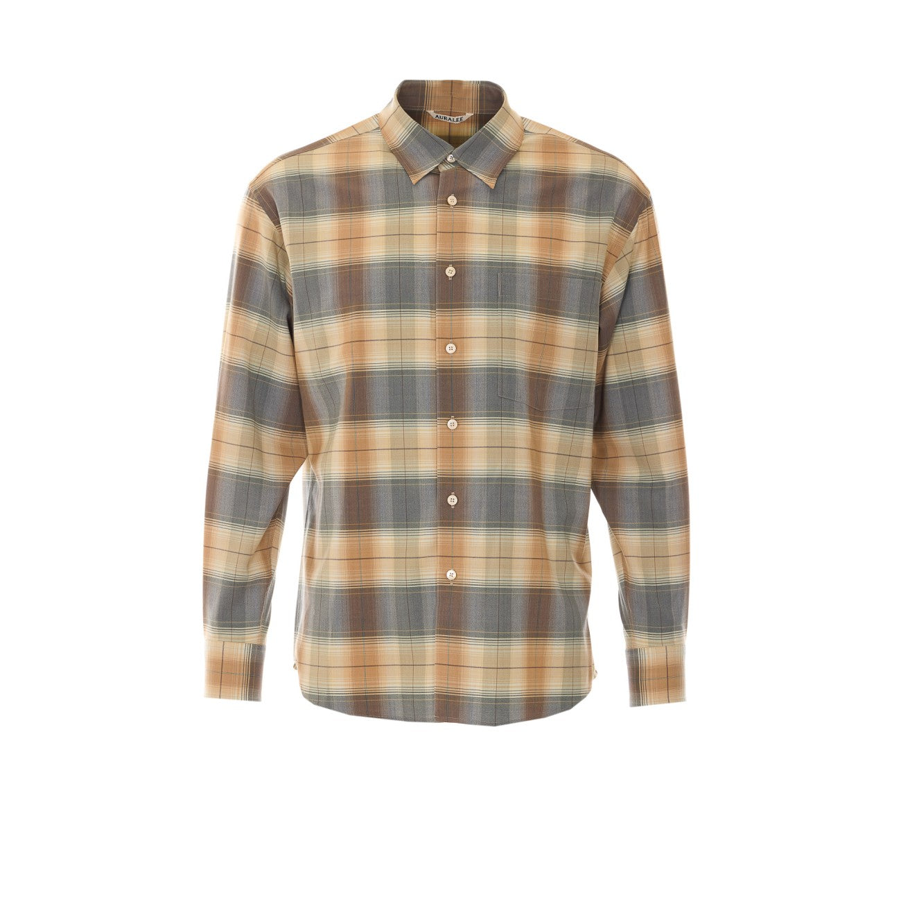 Auralee Men Super Light Check Shirt AURALEE