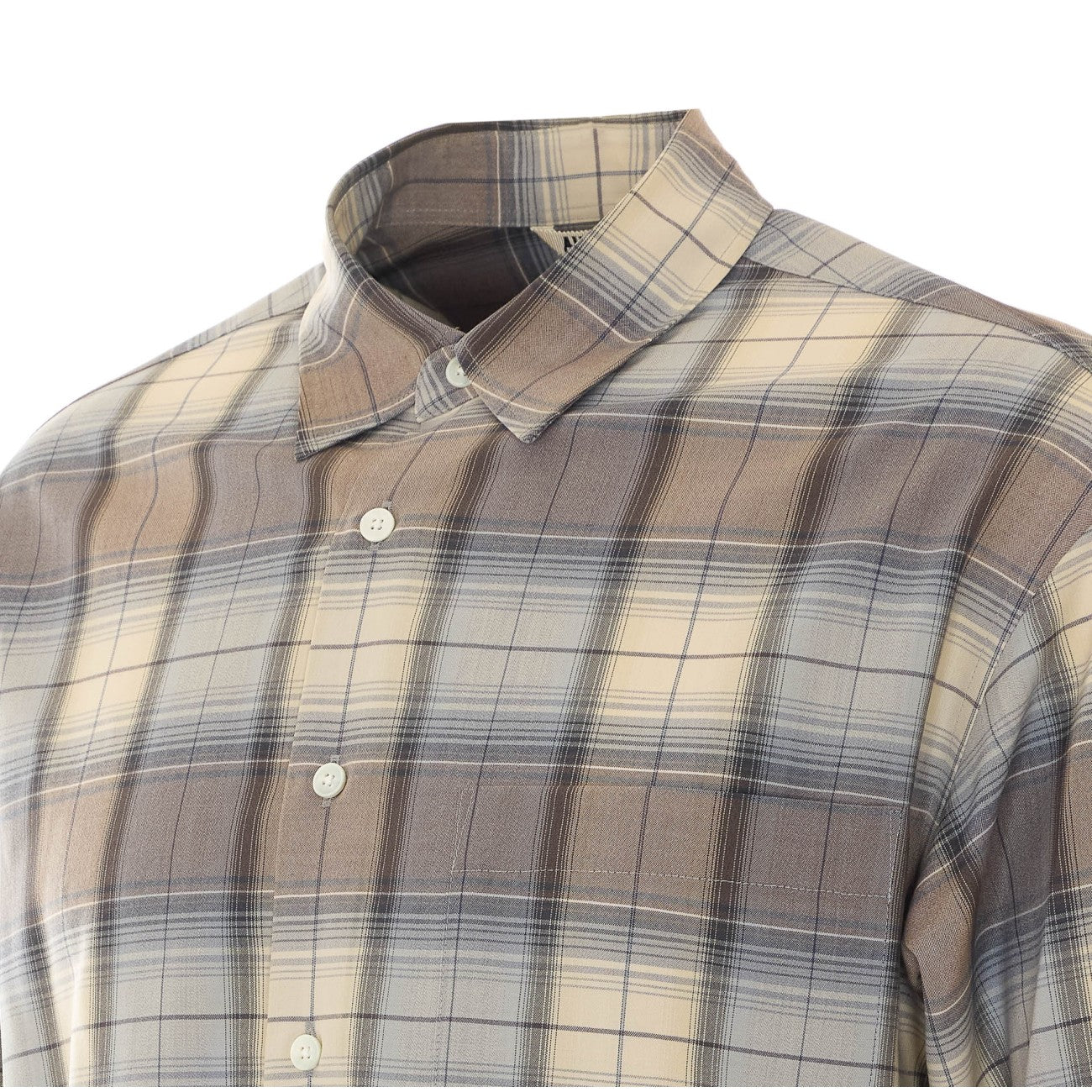 Auralee Men Super Light Check Shirt AURALEE