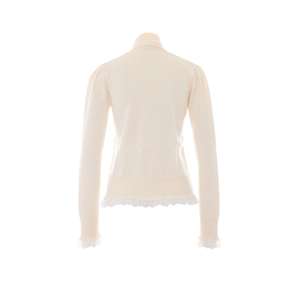 Ganni Women Sweater With Lace Detail GANNI