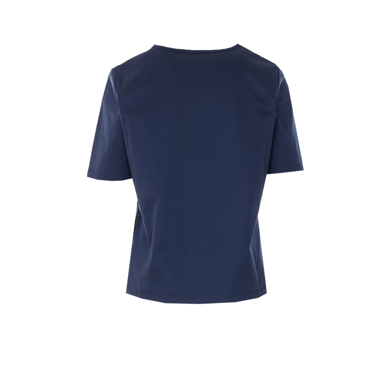Herno Women T-Shirt With Buttoned Lateral Split HERNO