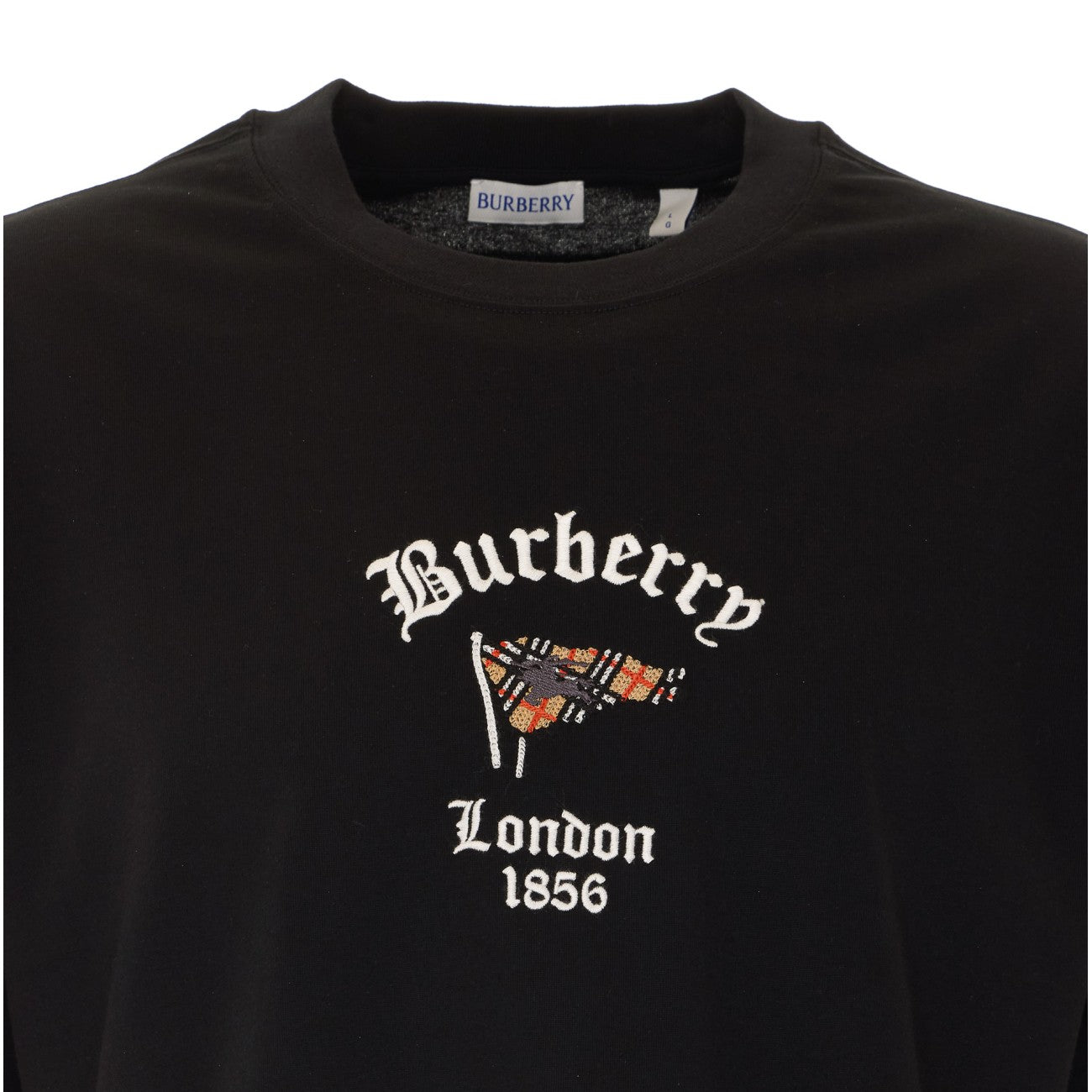 Burberry Men T-Shirt With Check Flag BURBERRY