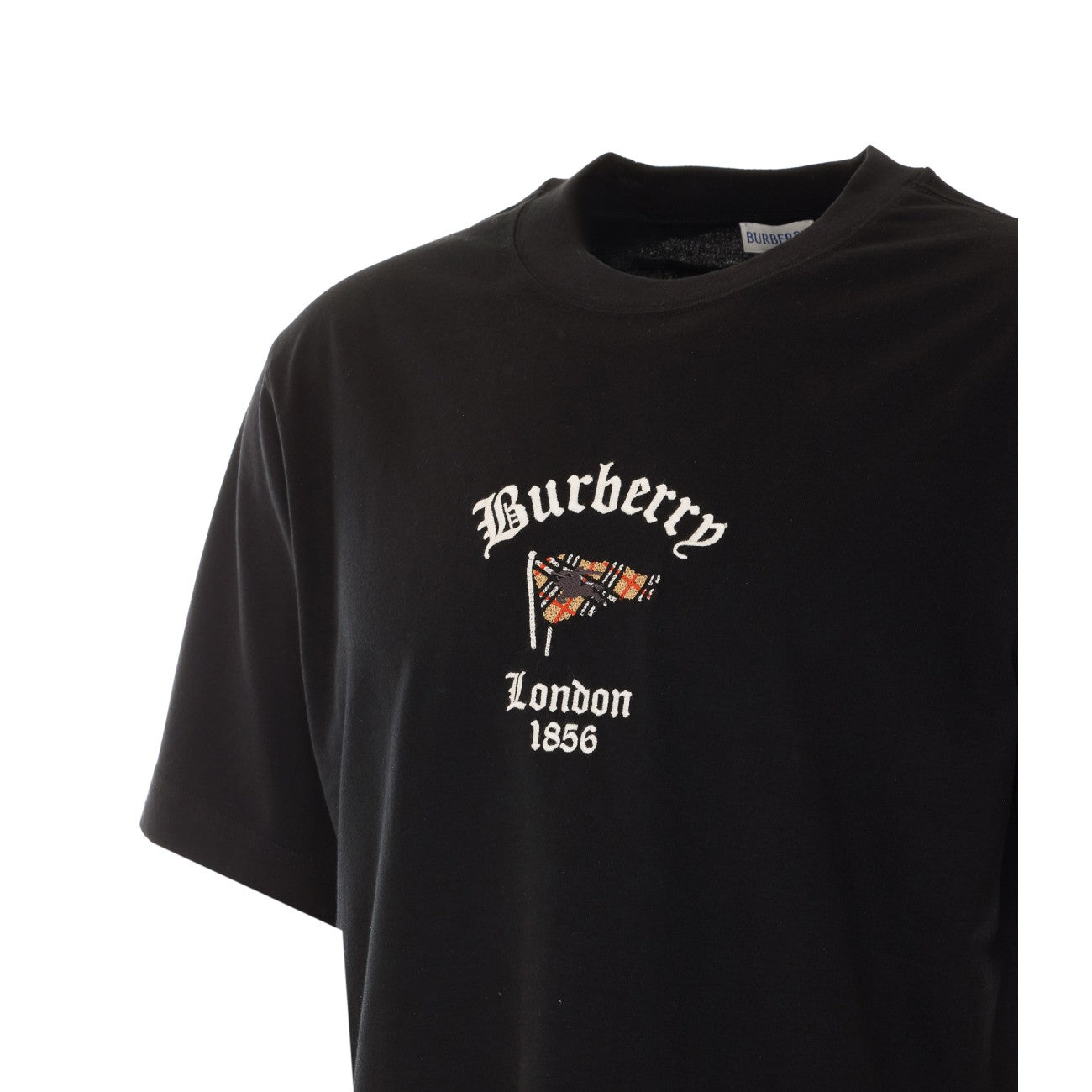 Burberry Men T-Shirt With Check Flag BURBERRY