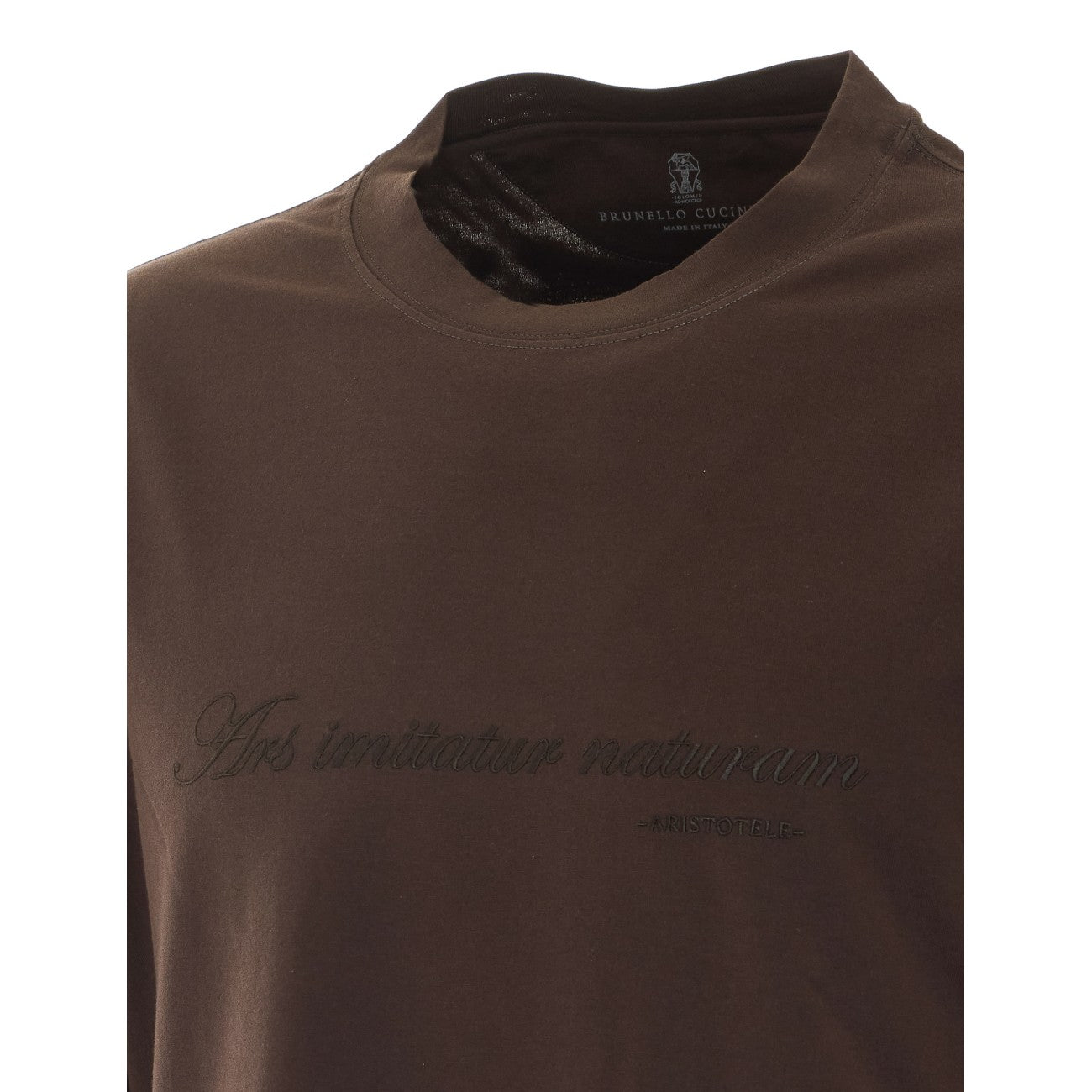 Brunello Cucinelli Men T-Shirt With Embroidery BRUNELLO CUCINELLI