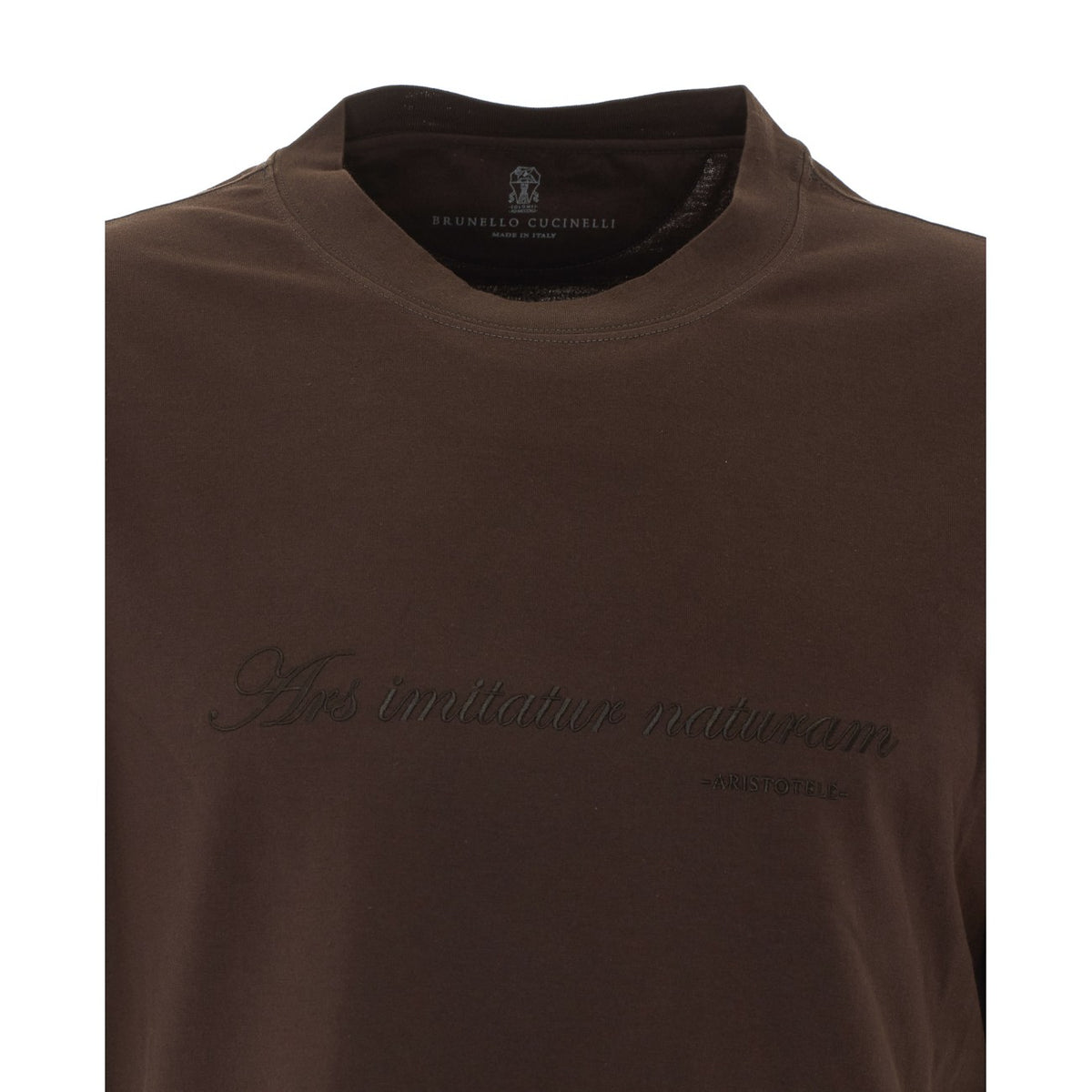 Brunello Cucinelli Men T-Shirt With Embroidery BRUNELLO CUCINELLI
