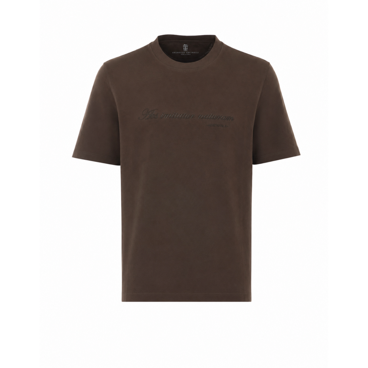 Brunello Cucinelli Men T-Shirt With Embroidery BRUNELLO CUCINELLI