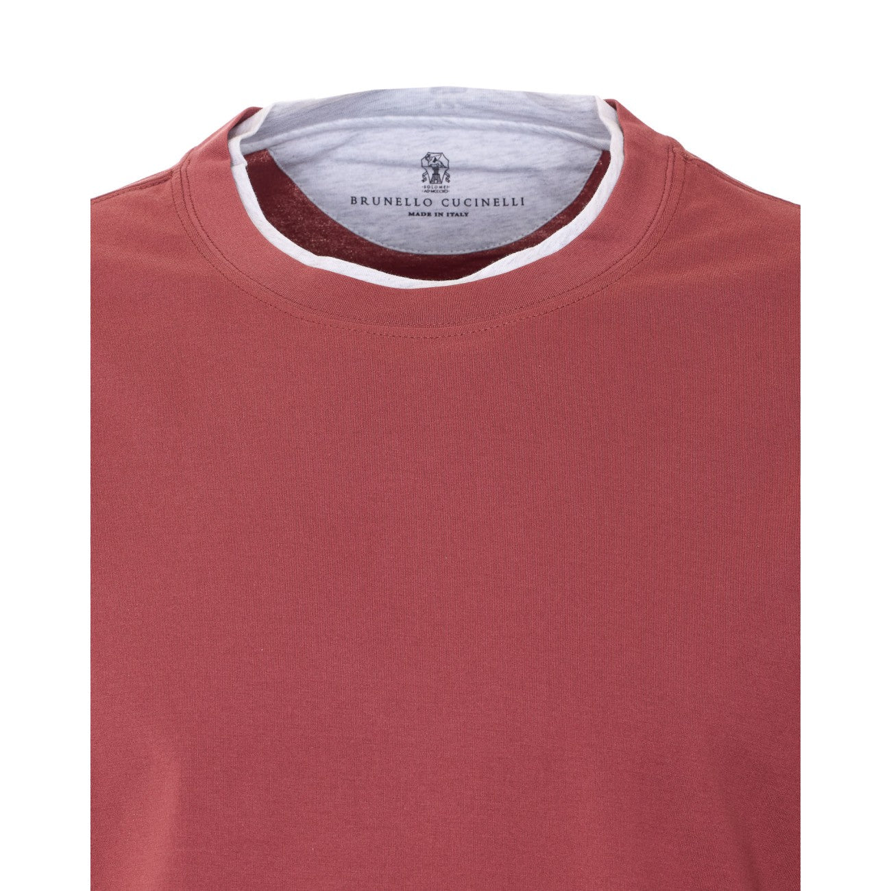 Brunello Cucinelli Men T-Shirt With Faux Layering BRUNELLO CUCINELLI