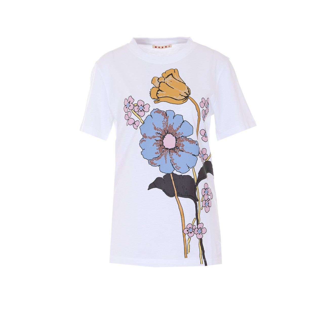 Marni Women T-Shirt With Floreal Print And Logo