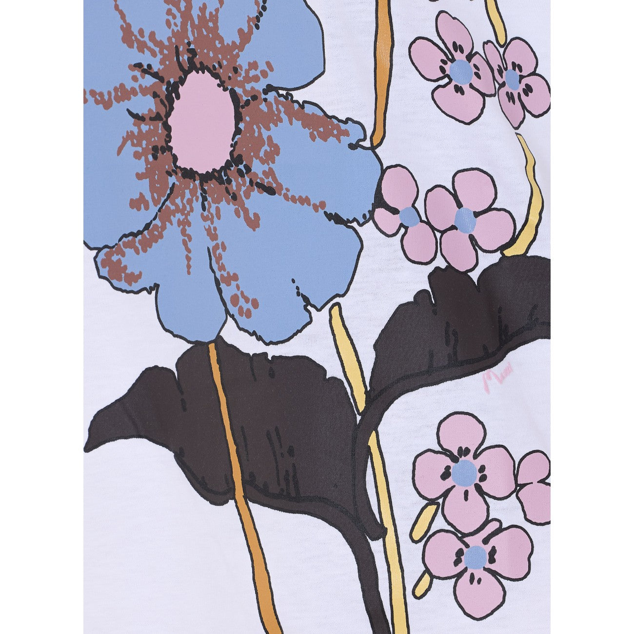 Marni Women T-Shirt With Floreal Print And Logo