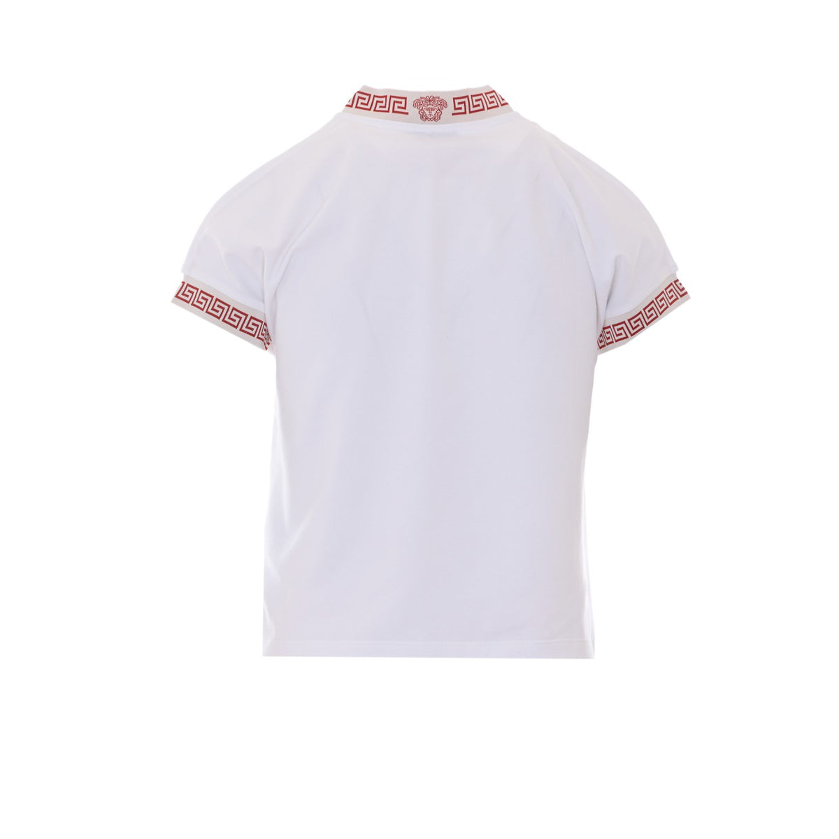 Versace Women T-Shirt With Greca And Medusa Motif On Profiles VERSACE