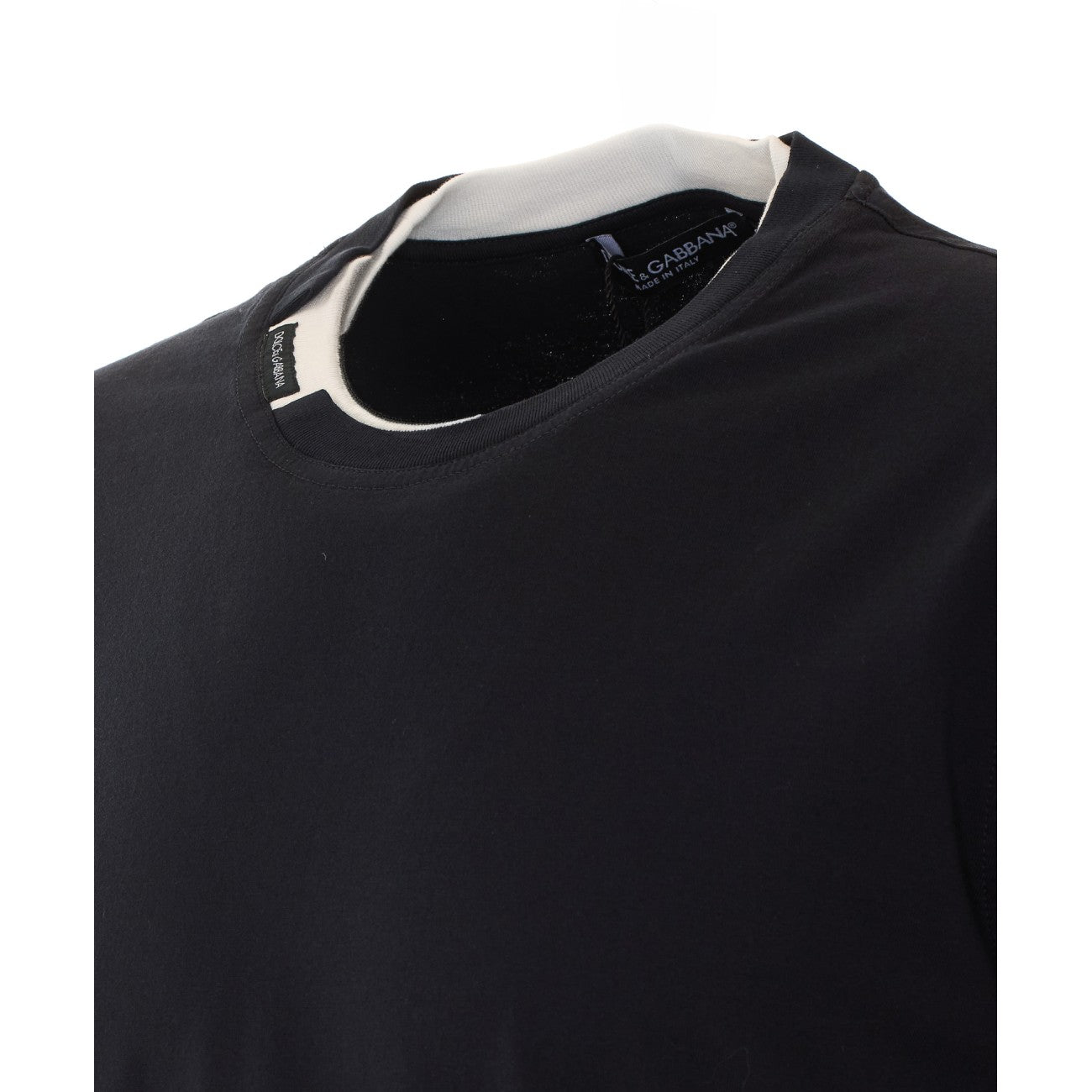 Dolce&Gabbana Men T-Shirt With Logo On Neck DOLCE & GABBANA