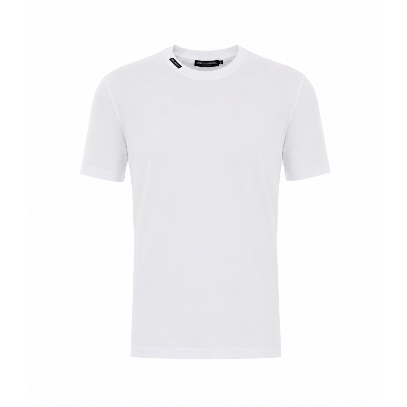 Dolce&Gabbana Men T-Shirt With Logo On Neck DOLCE & GABBANA