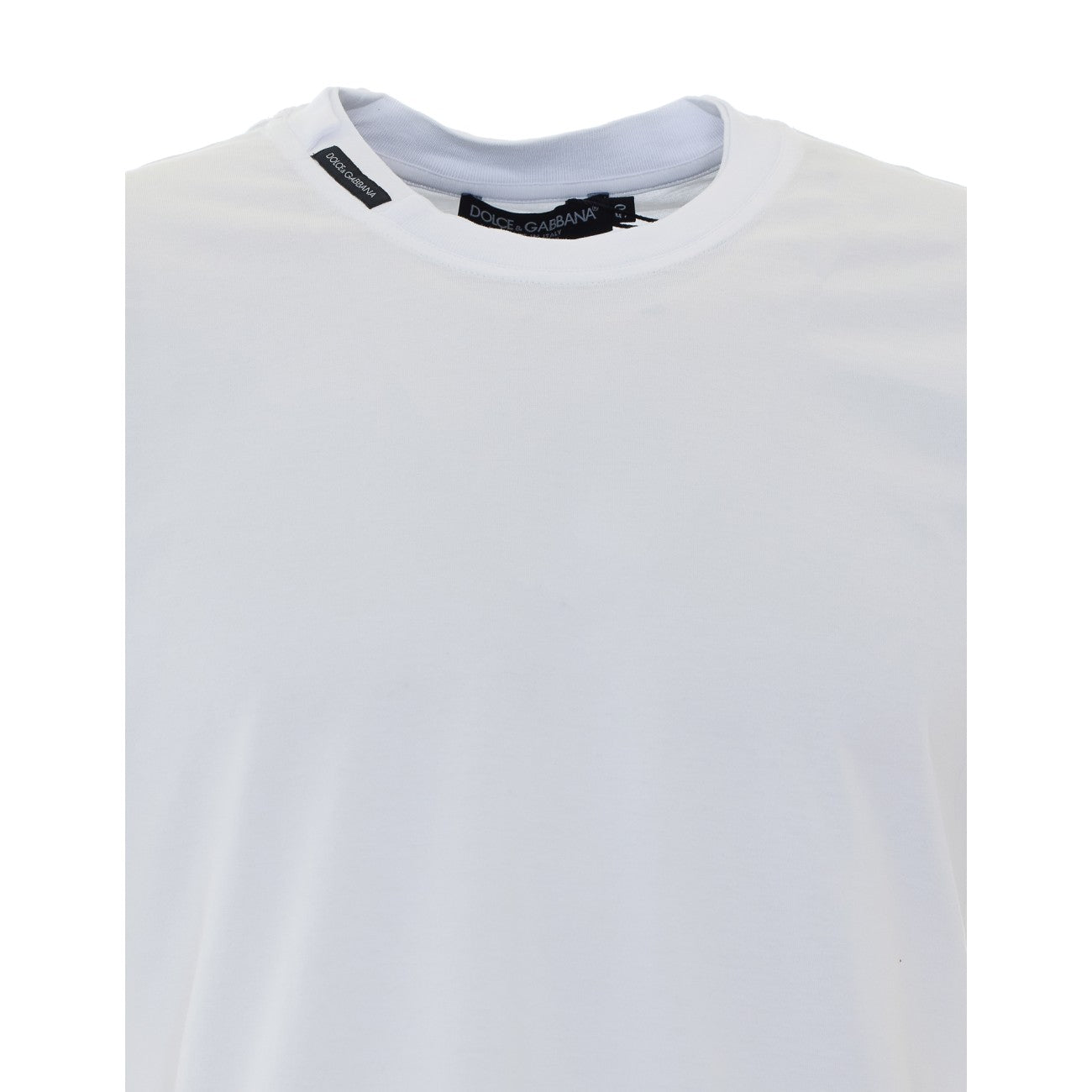 Dolce&Gabbana Men T-Shirt With Logo On Neck DOLCE & GABBANA