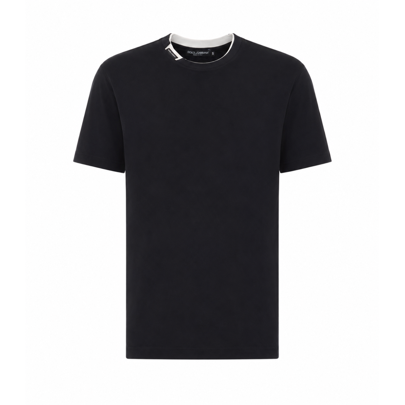 Dolce&Gabbana Men T-Shirt With Logo On Neck DOLCE & GABBANA