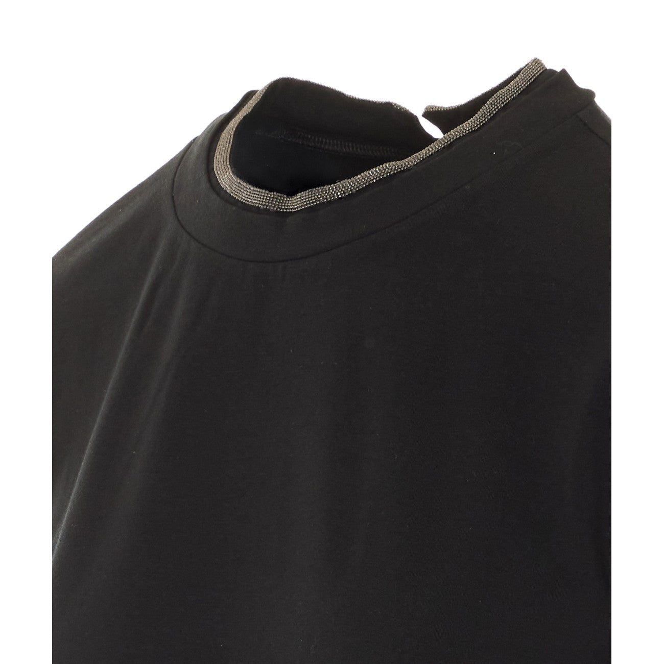 Brunello Cucinelli Women T-Shirt With Monile Detail BRUNELLO CUCINELLI