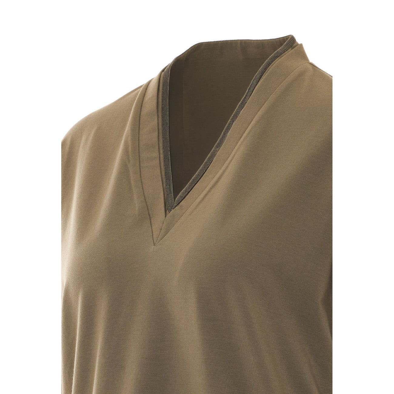 Brunello Cucinelli Women T-Shirt With Monile Detail BRUNELLO CUCINELLI
