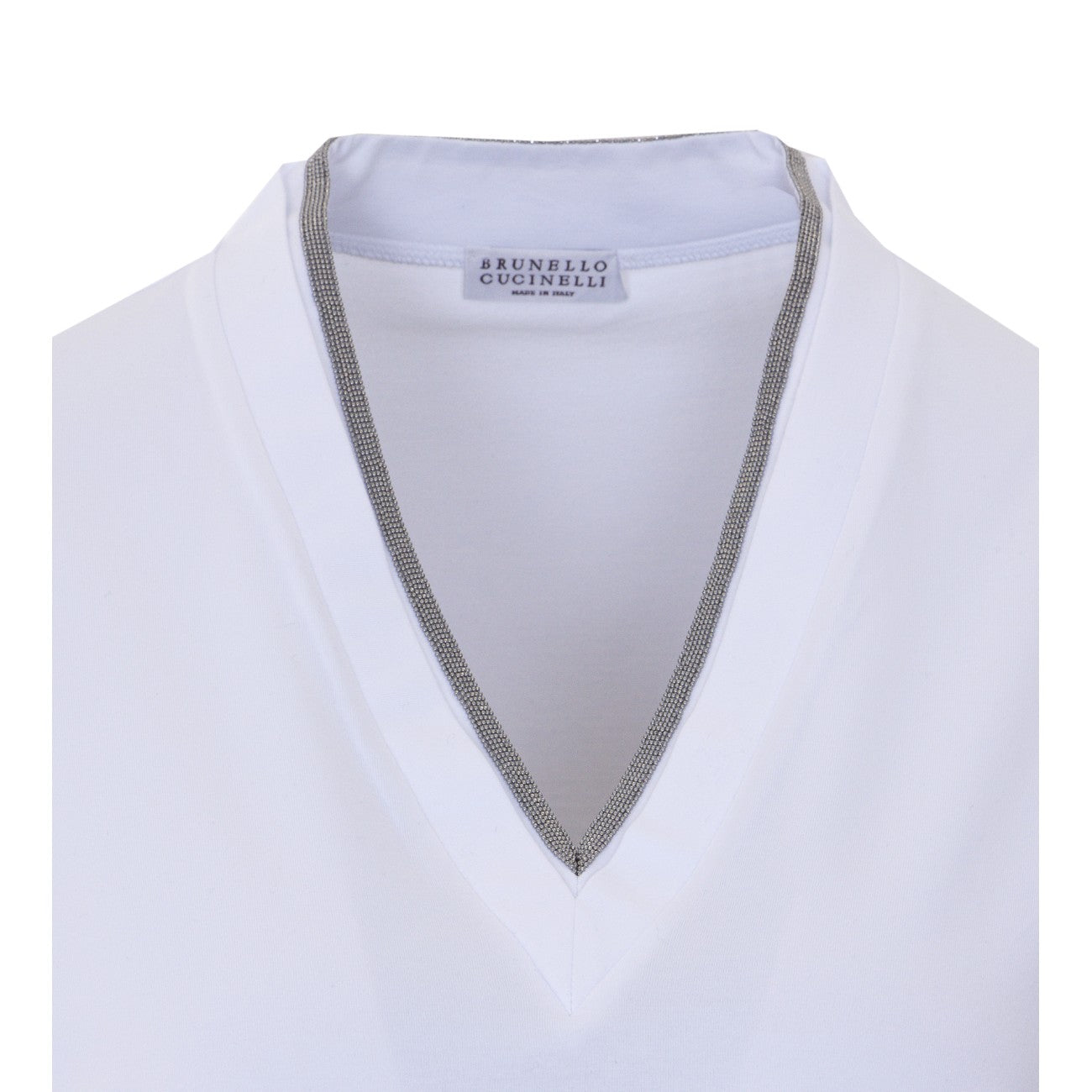 Brunello Cucinelli Women T-Shirt With Monile Neck BRUNELLO CUCINELLI