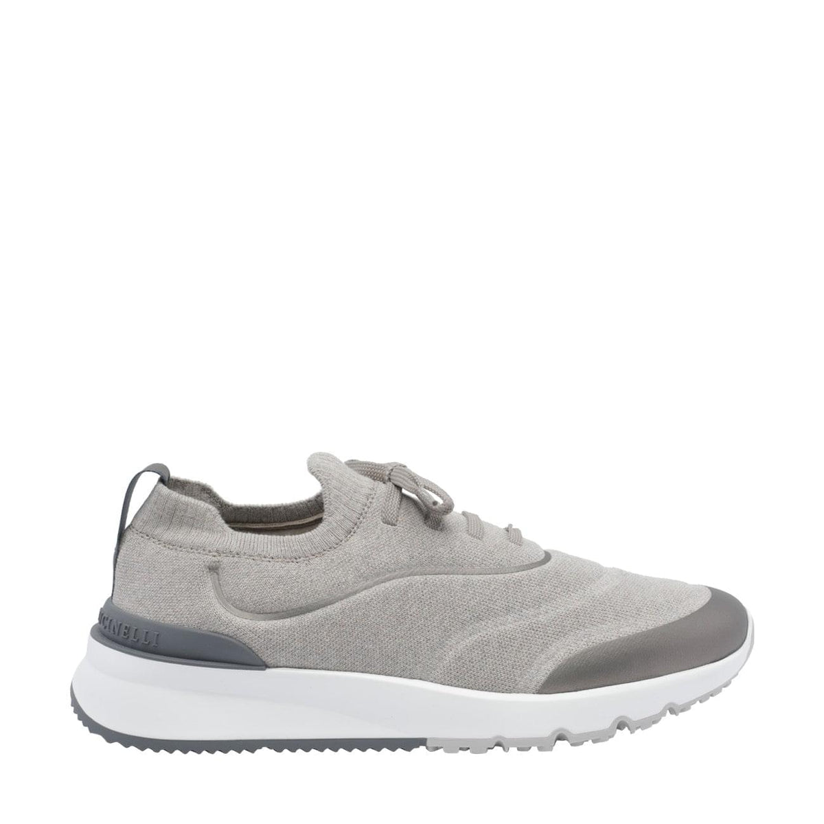 Brunello Cucinelli Men Techno Cotton Runner Sneakers With Logo BRUNELLO CUCINELLI