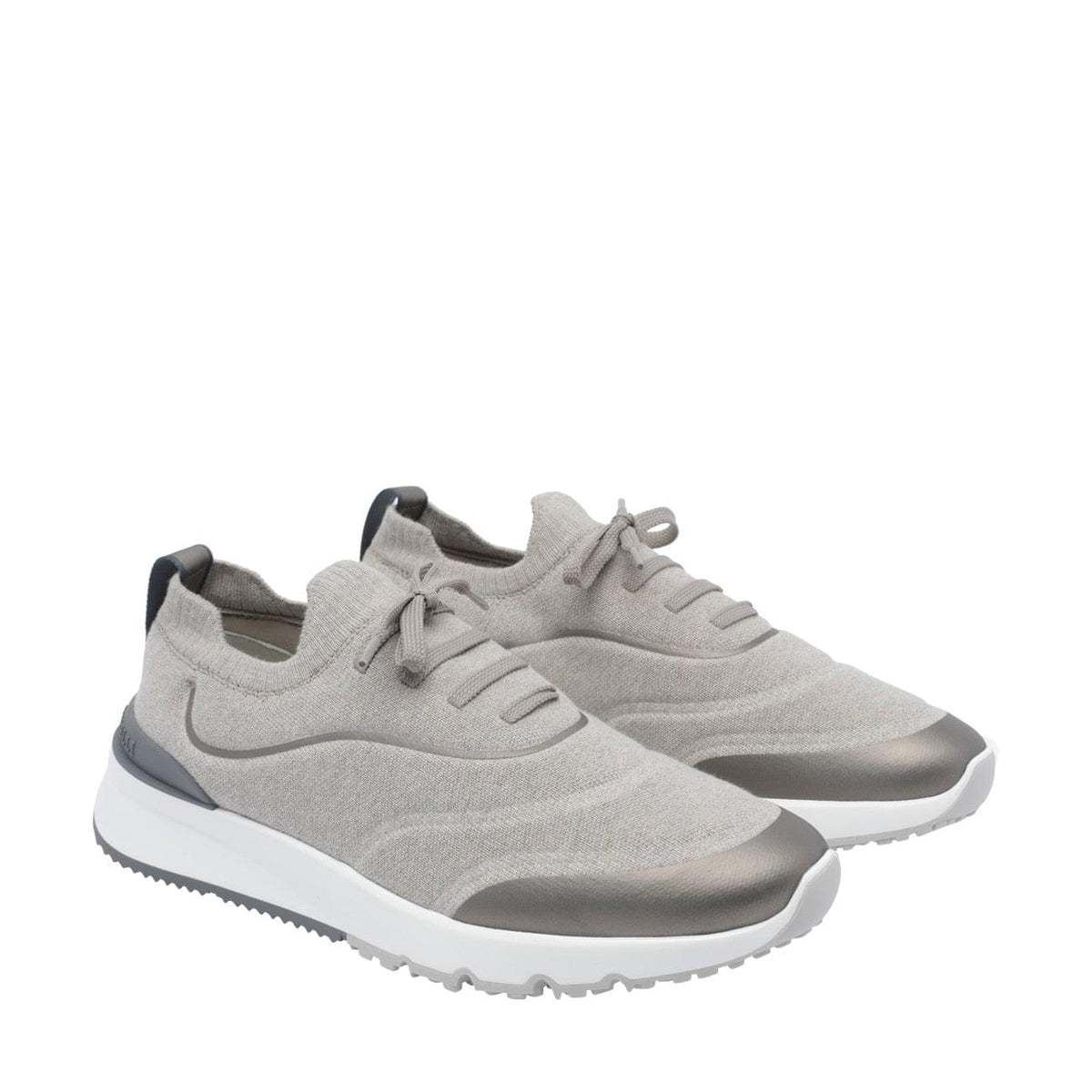 Brunello Cucinelli Men Techno Cotton Runner Sneakers With Logo BRUNELLO CUCINELLI