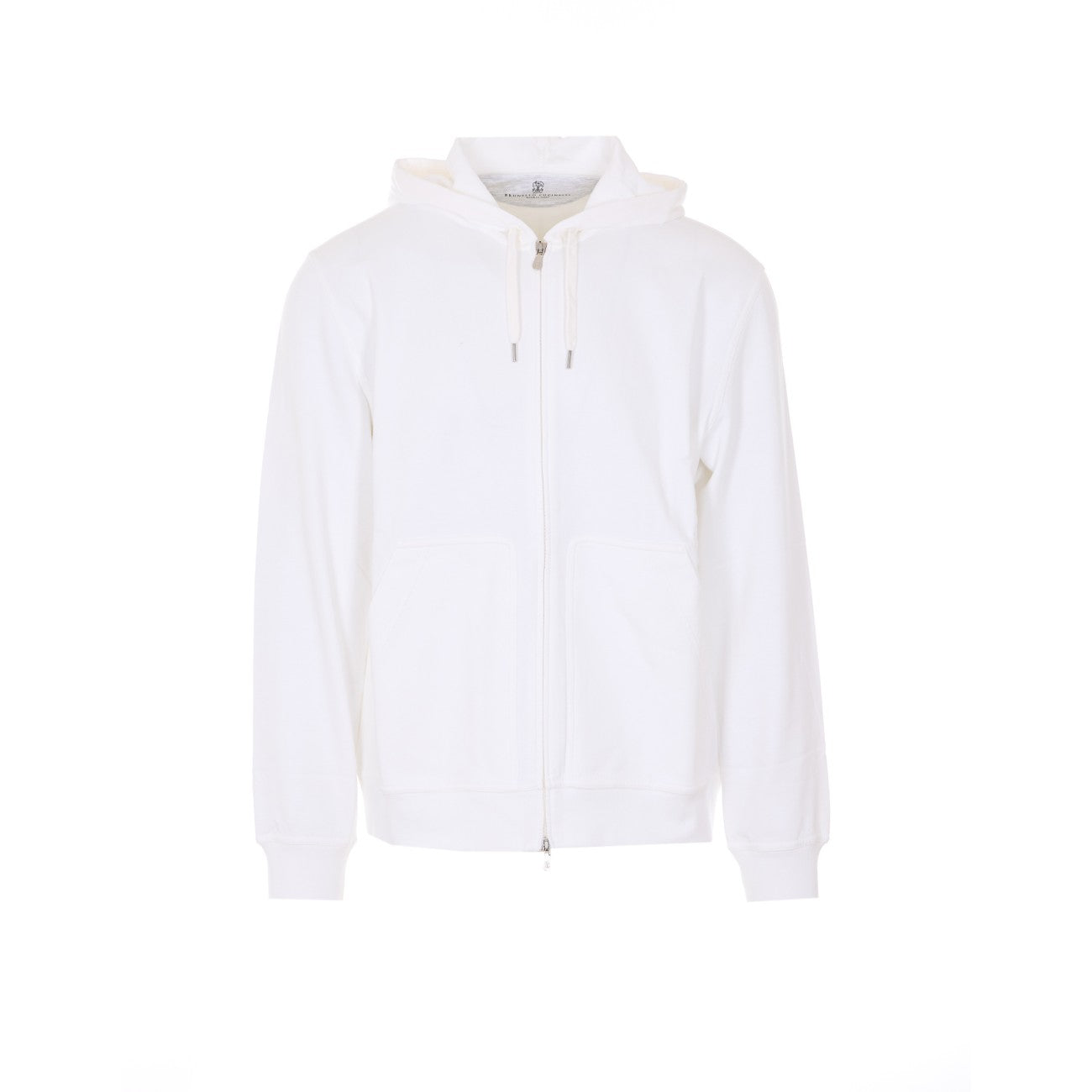 Brunello Cucinelli Men Techno Cotton Sweatshirt Topwear With Zip And Hood BRUNELLO CUCINELLI
