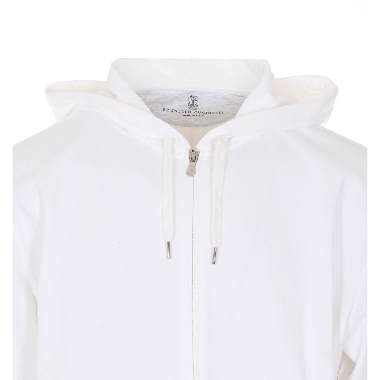 Brunello Cucinelli Men Techno Cotton Sweatshirt Topwear With Zip And Hood BRUNELLO CUCINELLI