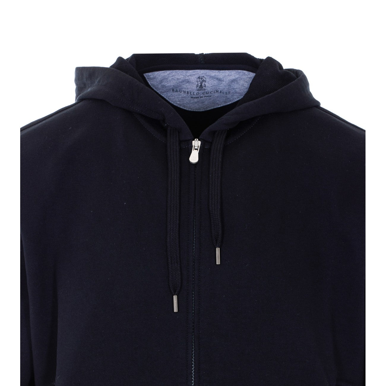 Brunello Cucinelli Men Techno Cotton Sweatshirt Topwear With Zip And Hood BRUNELLO CUCINELLI
