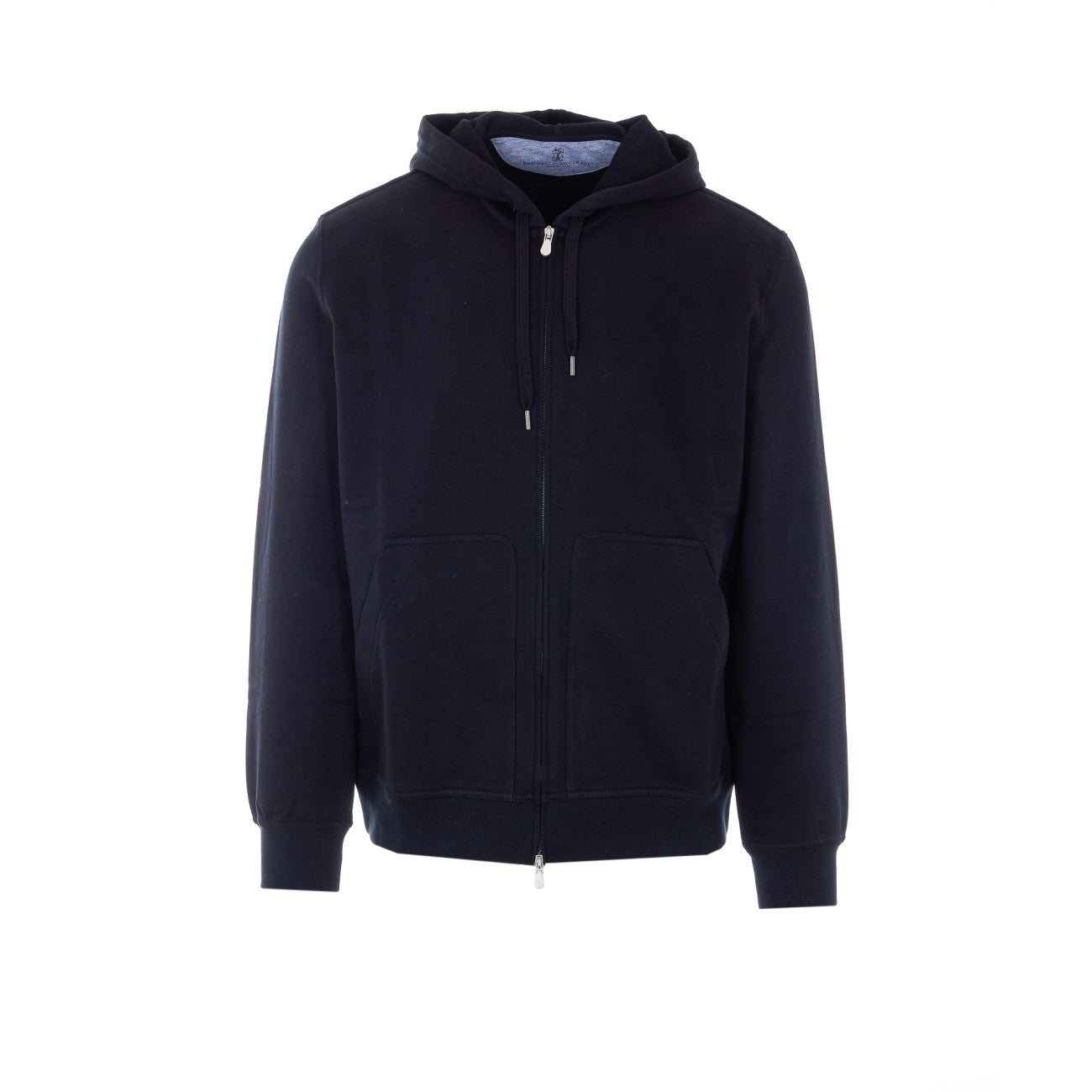 Brunello Cucinelli Men Techno Cotton Sweatshirt Topwear With Zip And Hood BRUNELLO CUCINELLI