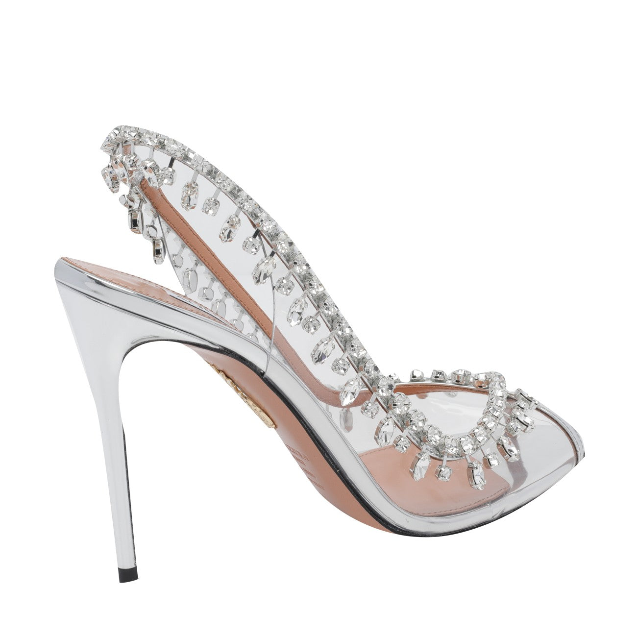 Aquazzura Women Temptation Crystal Pump Sandals AQUAZZURA