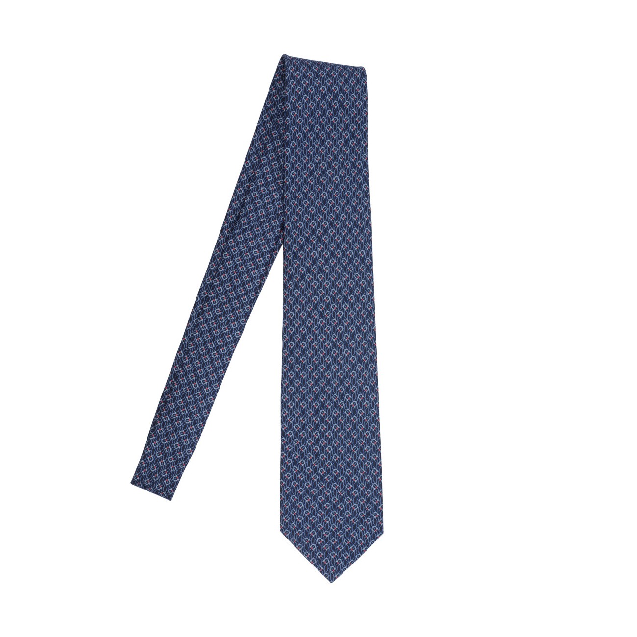 Ferragamo Men Tetris Print Silk Tie FERRAGAMO