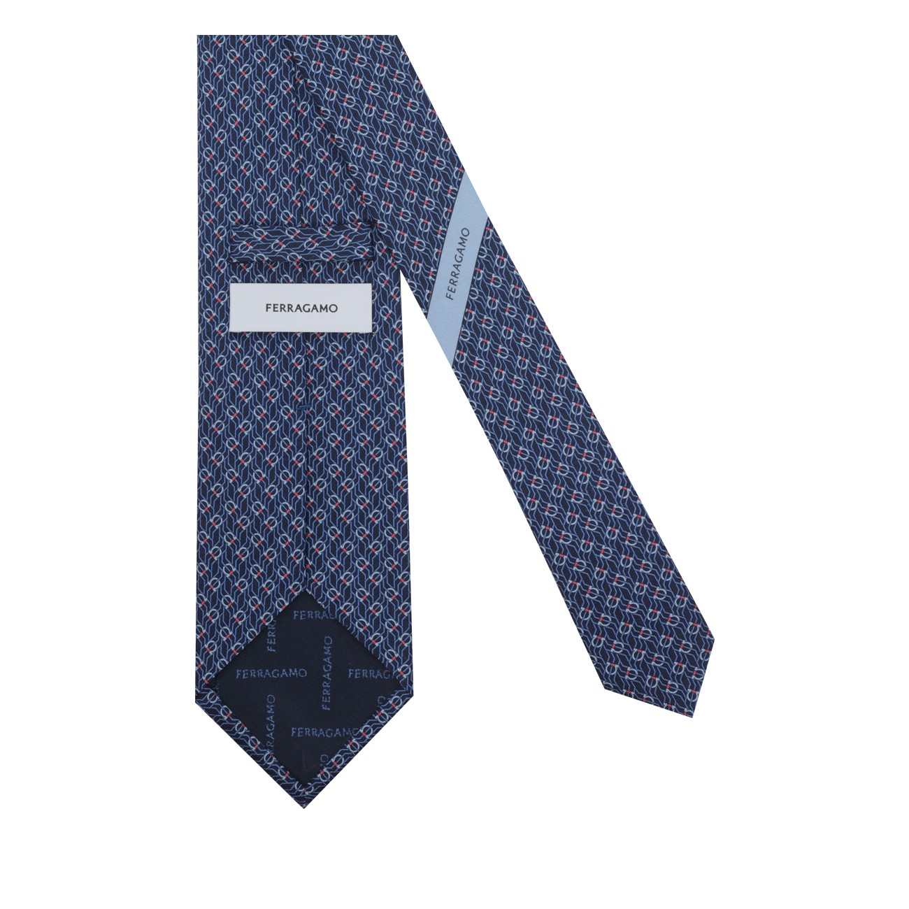 Ferragamo Men Tetris Print Silk Tie FERRAGAMO