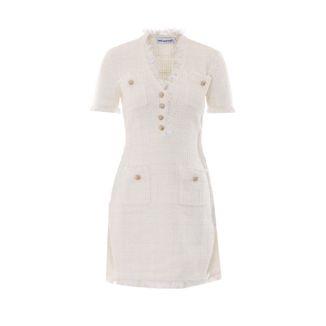 Self Portrait Women Textured Knit Mini Dress SELF-PORTRAIT