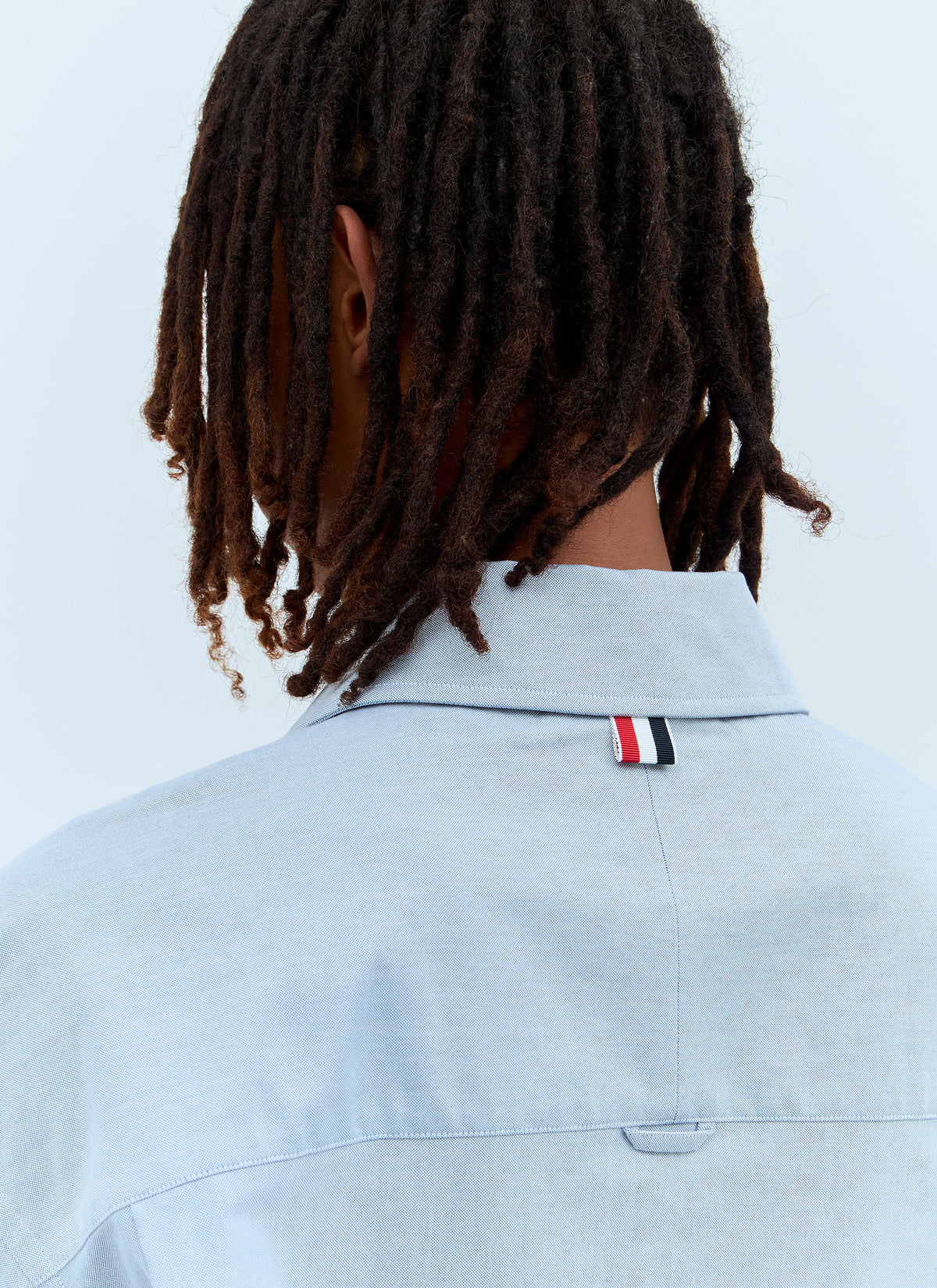 Thom Browne Men Oversized Striped Shirt THOM BROWNE