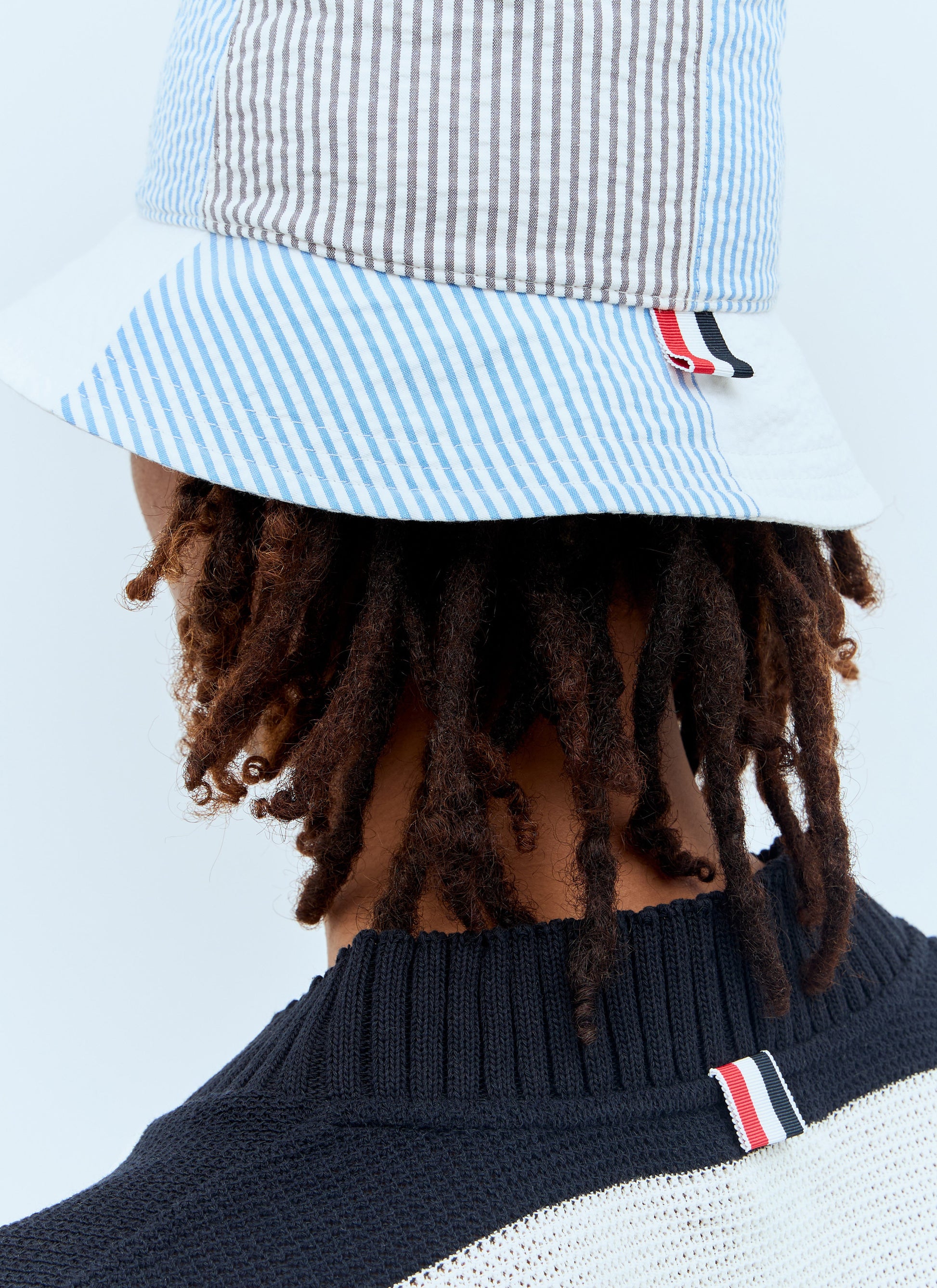 Thom Browne Men Quarter Bucket Hat THOM BROWNE