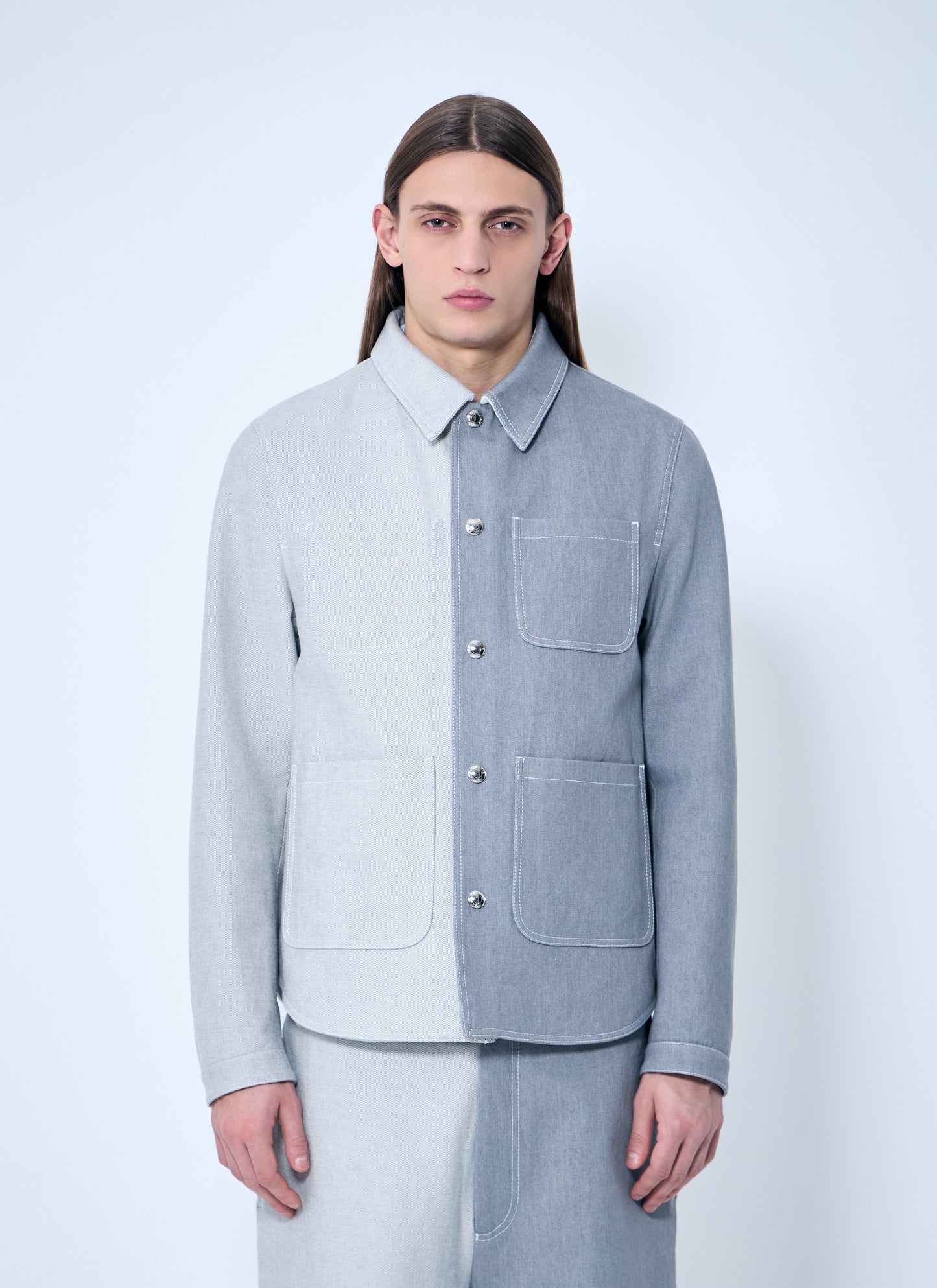 Thom Browne Men Contrast Utility Jacket THOM BROWNE
