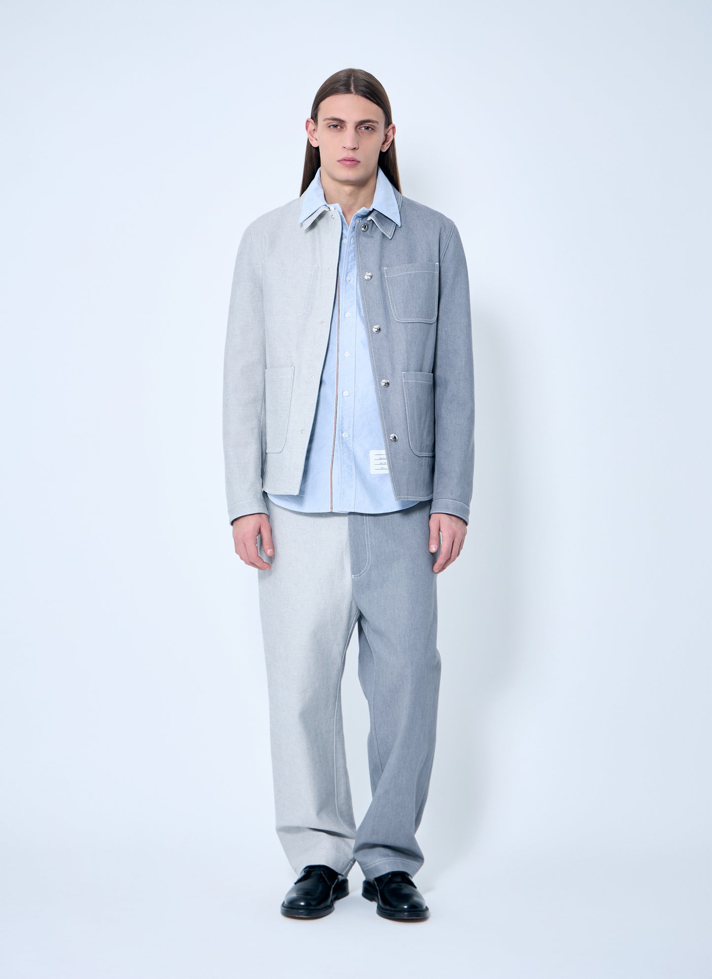 Thom Browne Men Contrast Utility Jacket THOM BROWNE