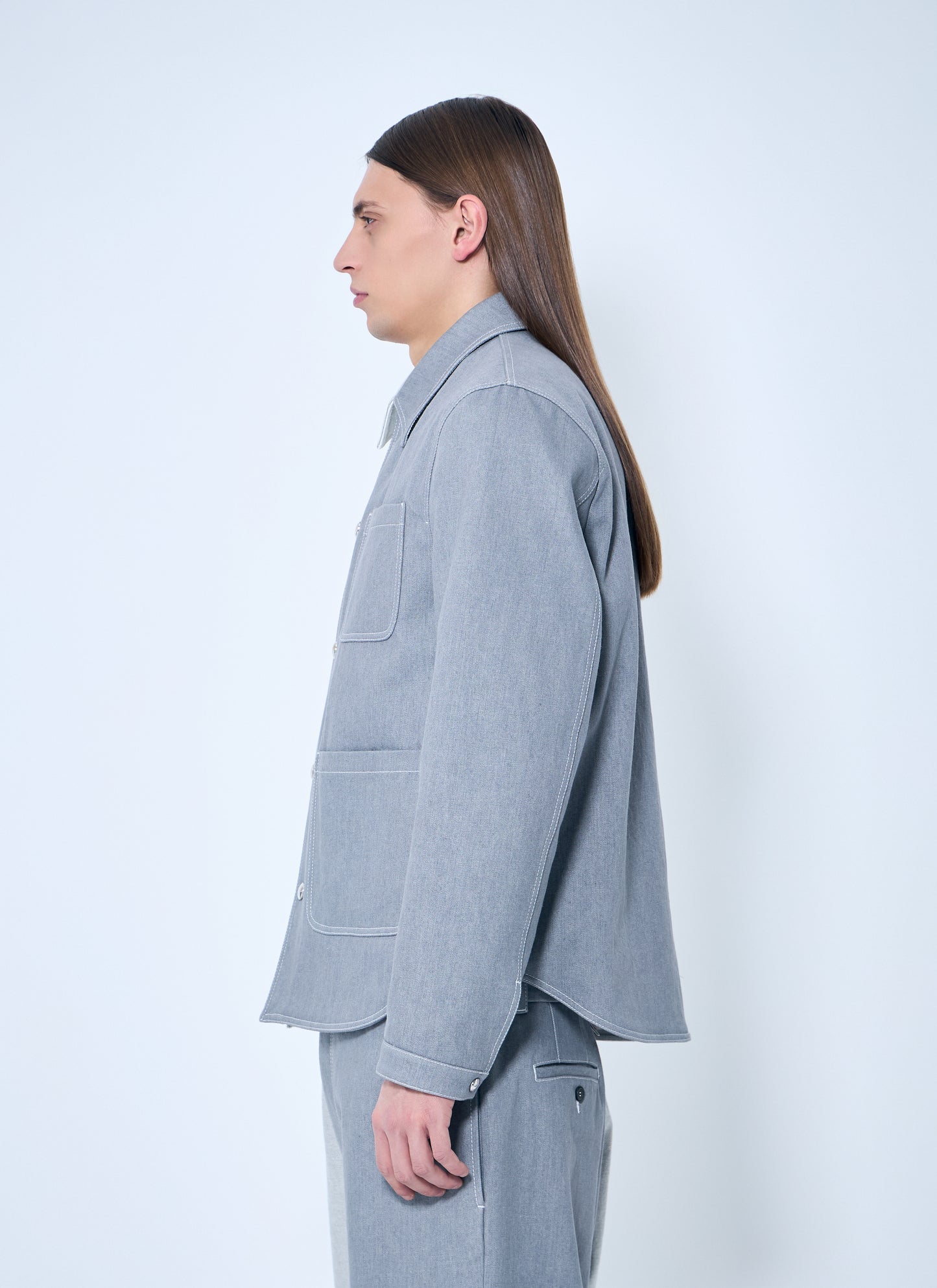 Thom Browne Men Contrast Utility Jacket THOM BROWNE