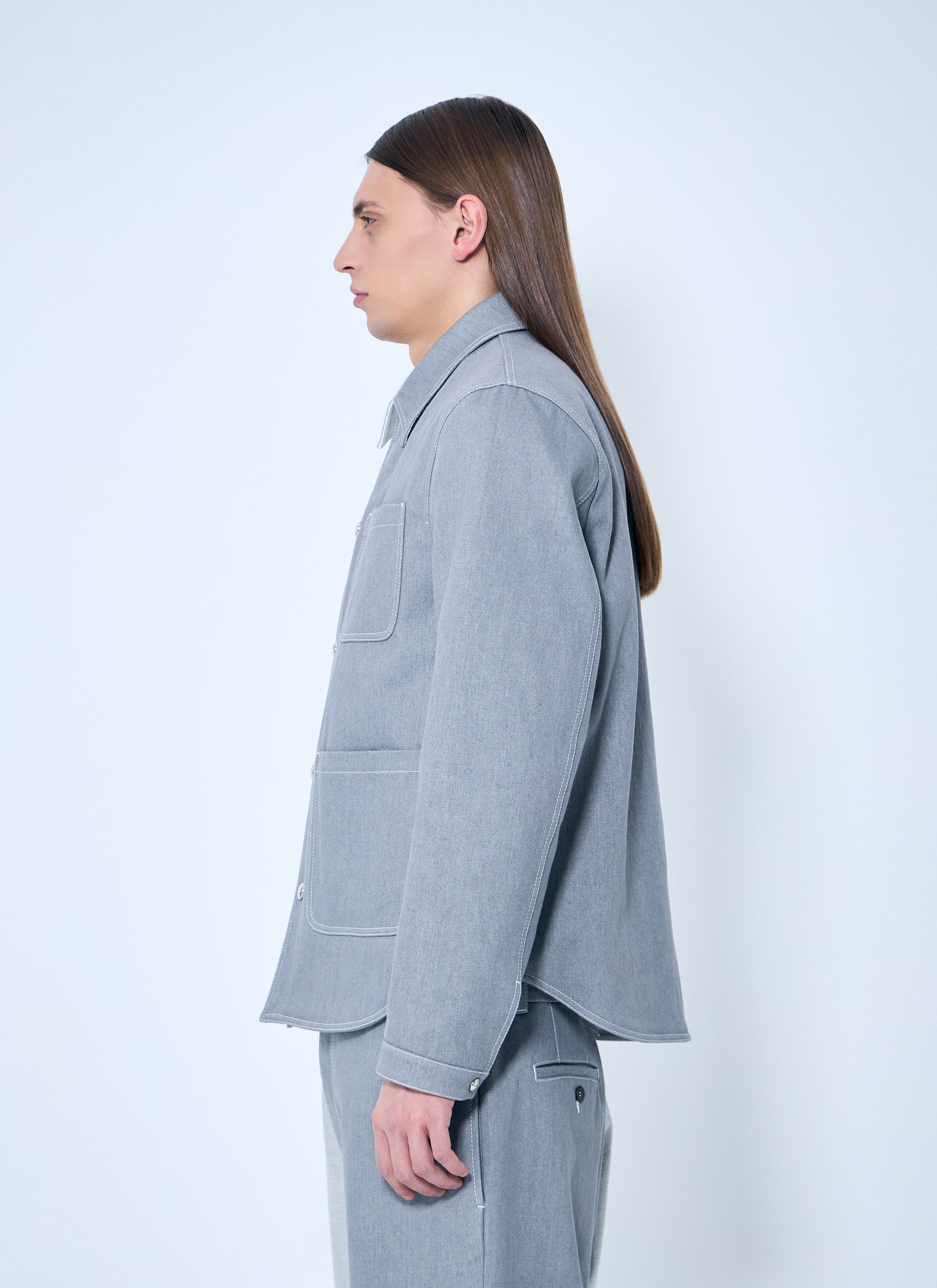 Thom Browne Men Contrast Utility Jacket THOM BROWNE